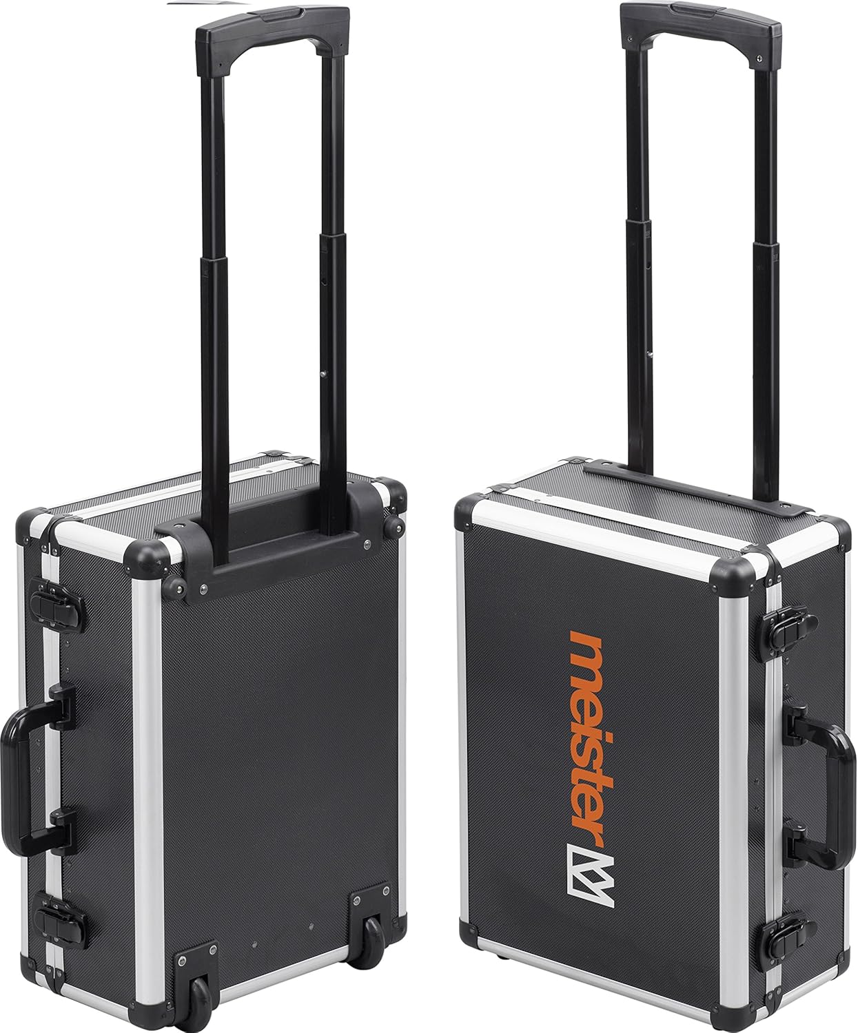 ⚒️ Bau & Montage – Meister tool trolley 156 pieces - tool set - with rollers - telescopic handle / professional tool case filled / tool box mobile on rollers / tool box complete with tools / 8971440 – Bild 3