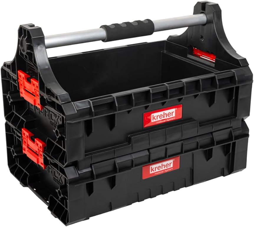 ⚒️ Bau & Montage – XL-Werkzeugwagen, Werkstattkoffer-Set, Werkstattwagen-Set aus der Q-Brick-Serie mit viel Zubehör BxTxH in cm: 53 x 38 x 98 cm Der mobile Allrounder, privat und gewerblich (Set 9) – Bild 5