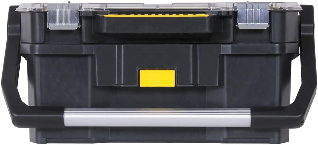 🔥 Angebote & Aktionen – Stanley Tool Box STST1-70317 with Organiser Attachment, Separate, Case with Rustproof Metal Clasps, Sturdy Case for Tools and Small Parts, 56 x 32 x 25 cm – Bild 2