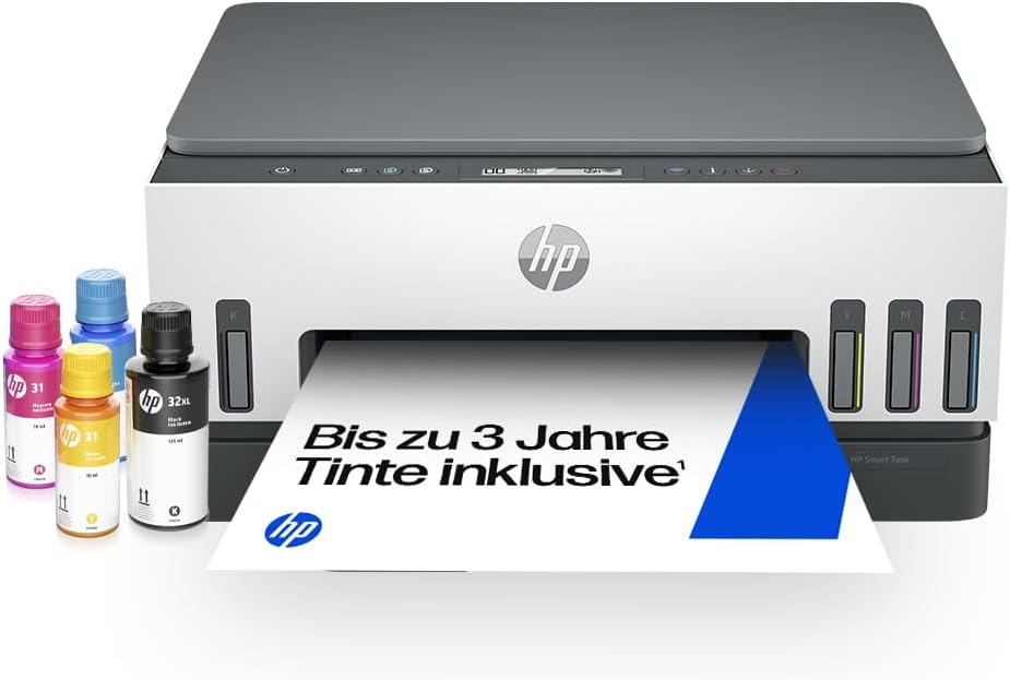 ⚒️ Bau & Montage – HP Smart Tank 7005 3-in-1-Multifunktionsdrucker (WLAN, Duplexdruck) – 3 Jahre Tinte inklusive, 3 Jahre Garantie, großer Tintentank, hohe Ergiebigkeit, hochwertiger Druck