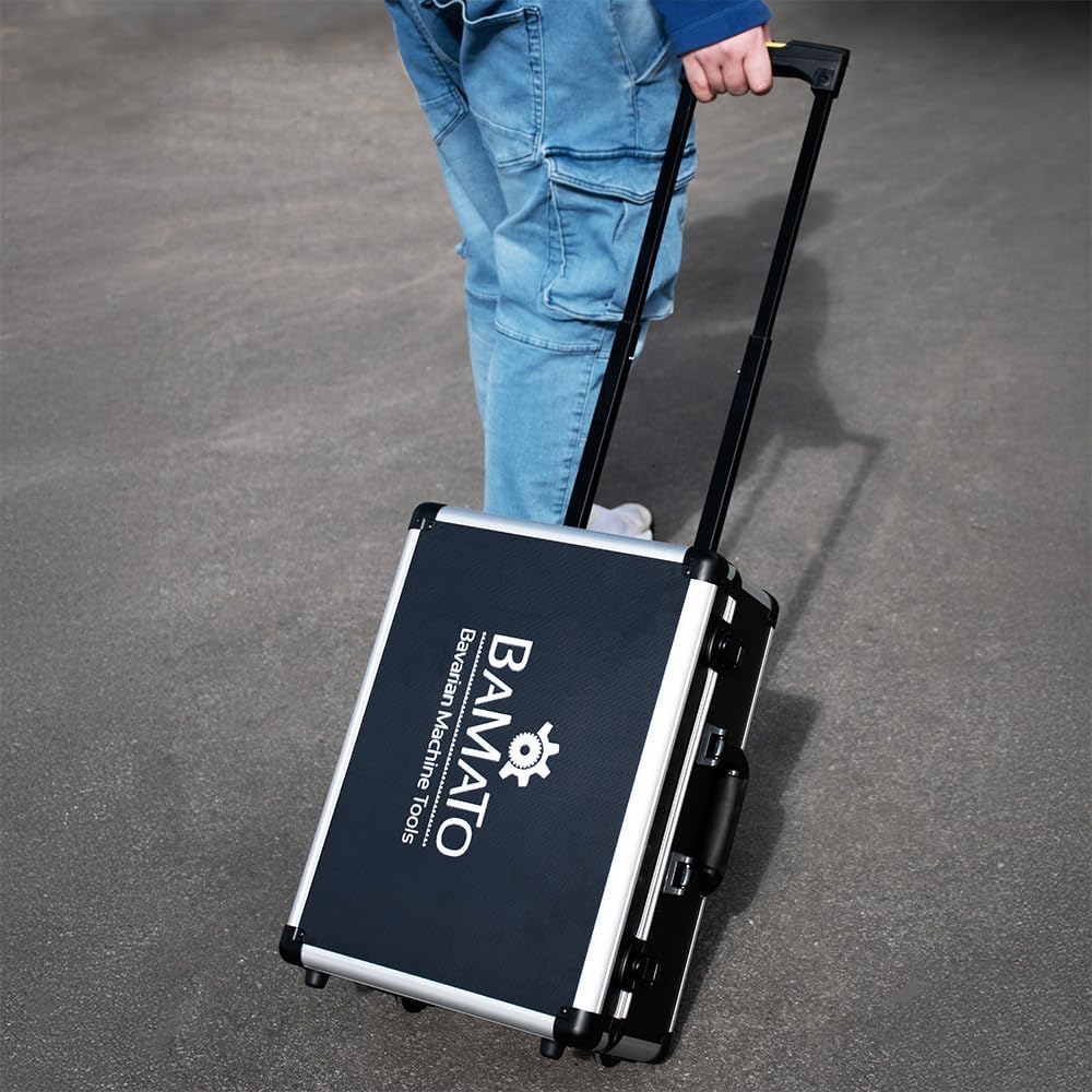 ⚡ Elektro & Technik – BAMATO WORK-193 Werkzeugkasten gefüllt 193-teiliges Werkzeugset | Werkzeugkasten mobil | Werkzeugkoffer komplett mit Werkzeugen für Werkstatt und Haushalt | Teleskopstiel | Koffer mit Rollen – Bild 6