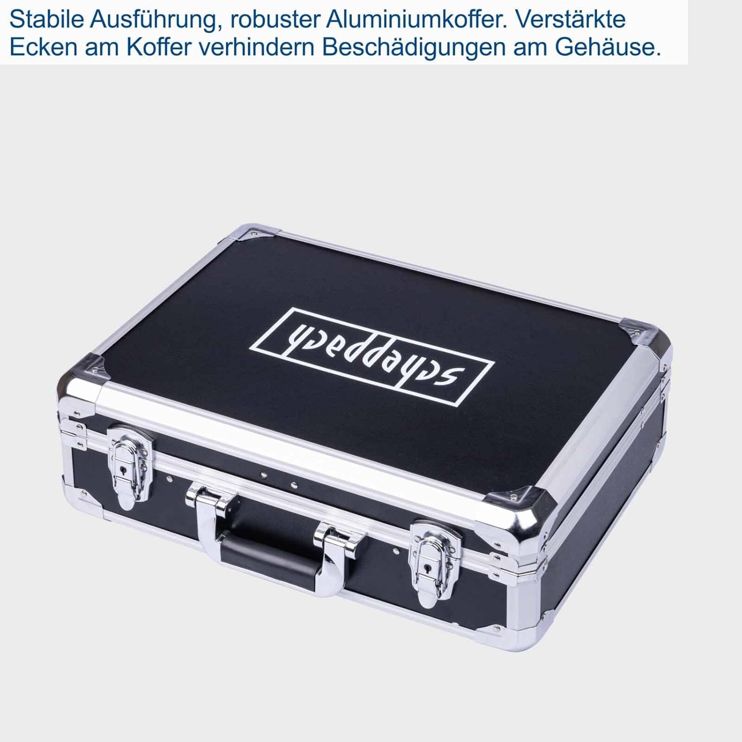 🔥 Angebote & Aktionen – Scheppach TB200 Aluminium Tool Box Filled 141-Piece Tool Set | Workshop Case Equipped with Wrench, Hammer, Pliers, Screwdriver, Tool Box for Workshop and Household – Bild 9