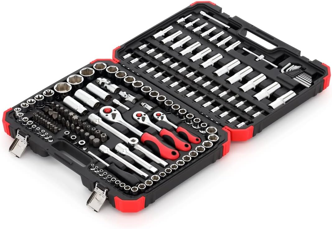 🚗 KFZ & Werkstatt – Gedore red Socket Set, 172 Pieces, with Reversible Ratchet, Ratchet, Socket and Bit Set – Bild 2