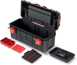 ⚡ Elektro & Technik – Kistenberg Werkzeugkoffer, Werkzeugkoffer, Werkstattkoffer, Organizer im Deckel, mit Boxen und Trennwänden, wasser-/staubdicht, Kunststoff S-Block Pro. Maße: 650 x 280 x 280 mm