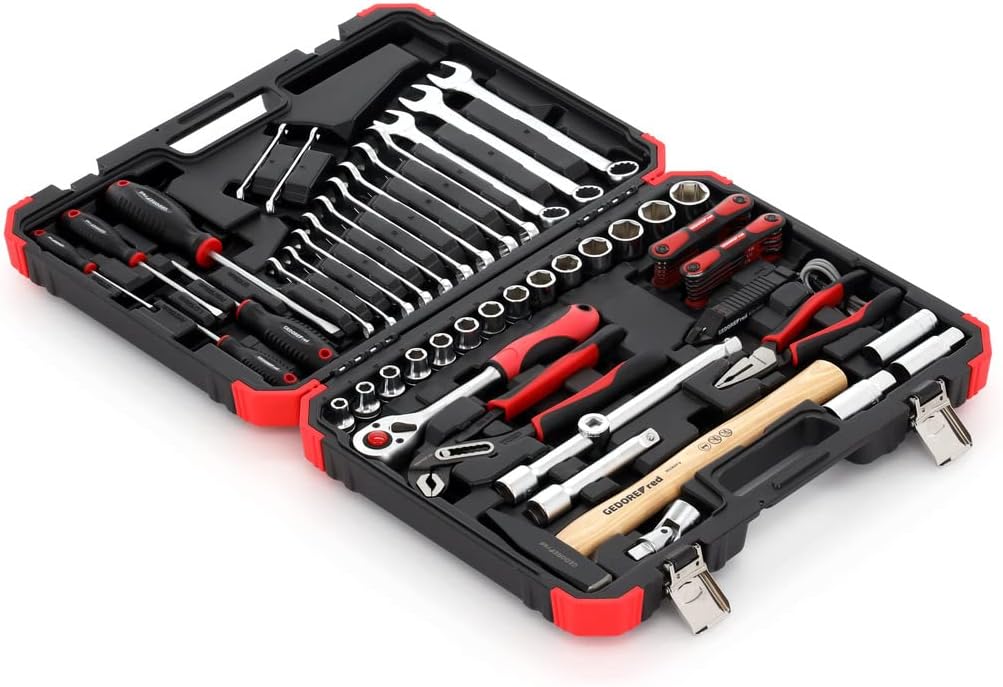 🔥 Angebote & Aktionen – Gedore red Socket Spanner Set, 61 Pieces, With Ratchet, Combination Wrench, Screwdrivers, Socket Wrench and Hammer