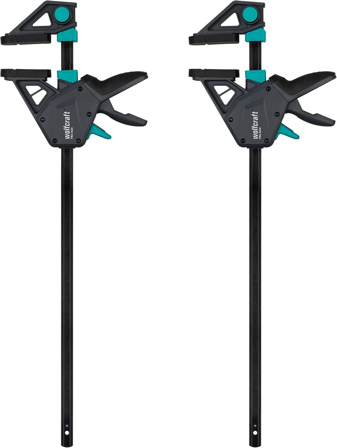 🔥 Angebote & Aktionen – wolfcraft 2 Pro Max 8662060 Single-Handed Clamps 250 kg Clamping Force for the Highest Professional Demands High Holding Force 450 mm Span Made in Europe