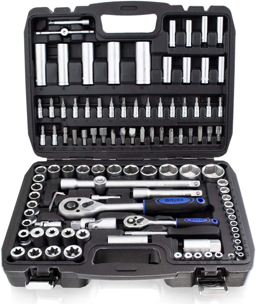 🔥 Angebote & Aktionen – BITUXX® 108 Part tool box Ratchet box Tool set Tool box Ratchet box Socket wrench Bit Allen wrench Tool set – Bild 3