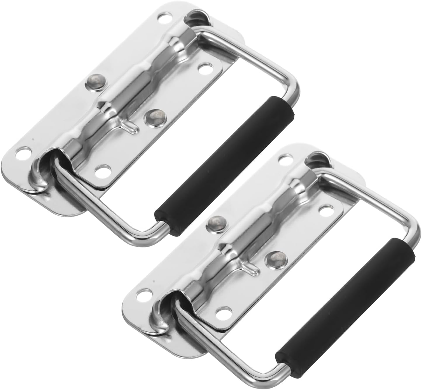 ⚒️ Bau & Montage – Angoily 2 STÜCK Teiliges Flight Case Griff aus Rostfreiem Edelstahl Robust und Langlebig Klappbar für Werkzeugkoffer Aluminium Holzkisten Einfache Montage Geeignet für Studio und