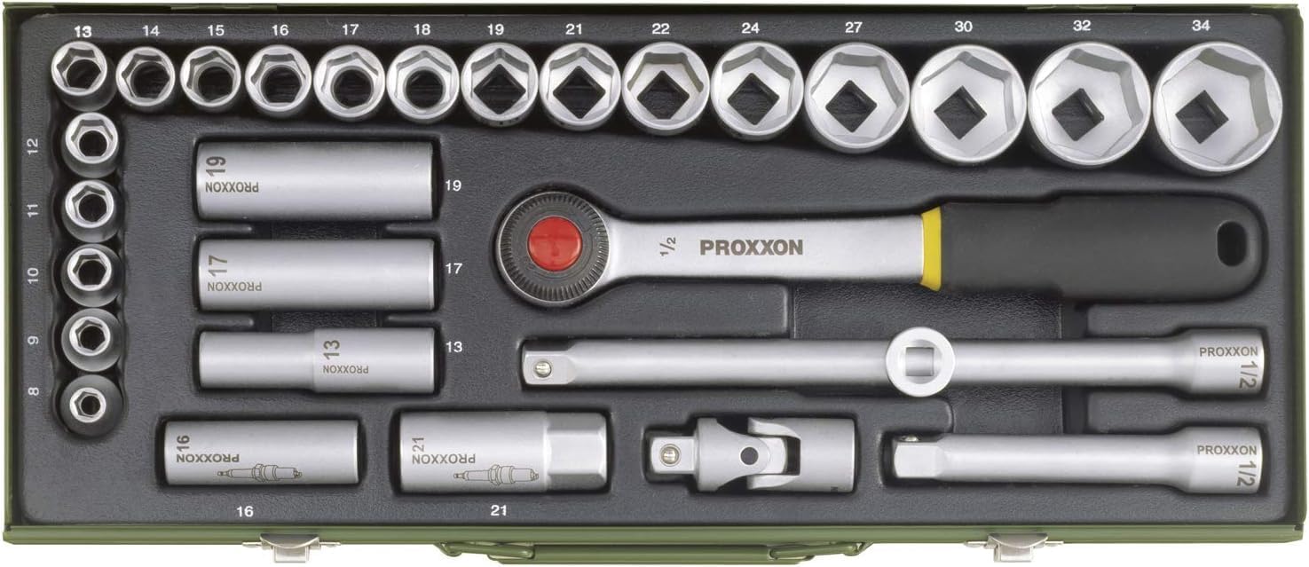🚗 KFZ & Werkstatt – Proxxon 23000 Socket Spanner Set 1/2-Inch 29-Part Set – Bild 2