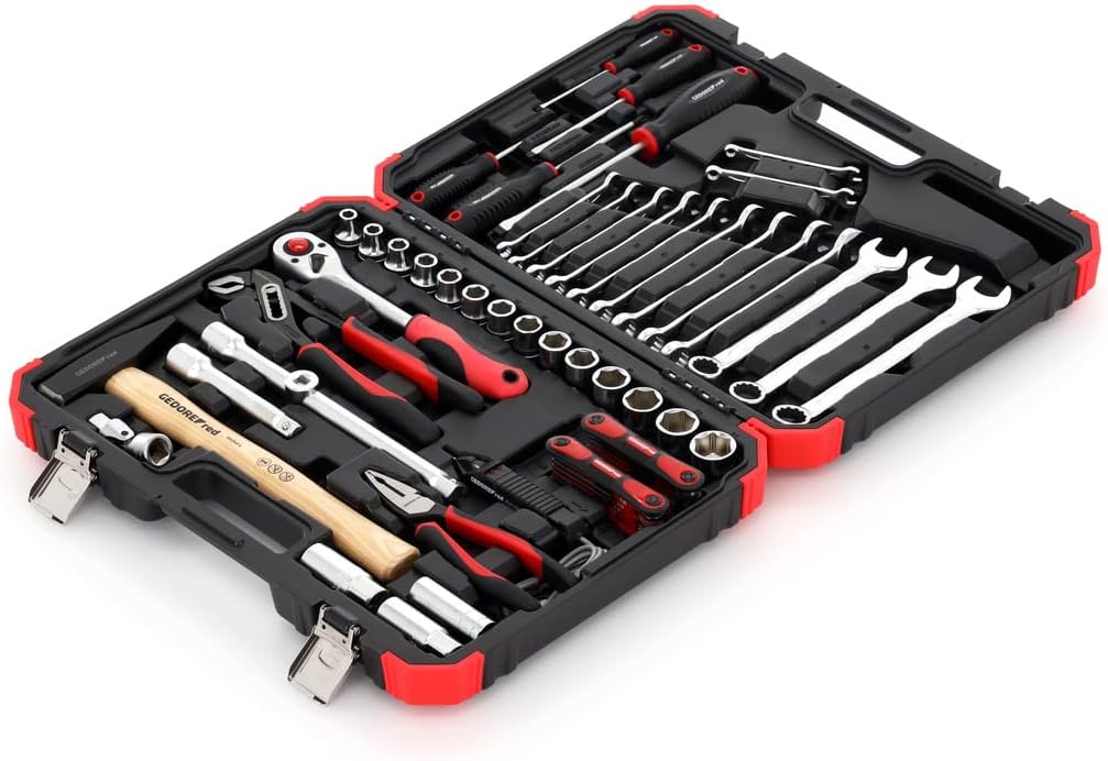 🔥 Angebote & Aktionen – Gedore red Socket Spanner Set, 61 Pieces, With Ratchet, Combination Wrench, Screwdrivers, Socket Wrench and Hammer – Bild 2