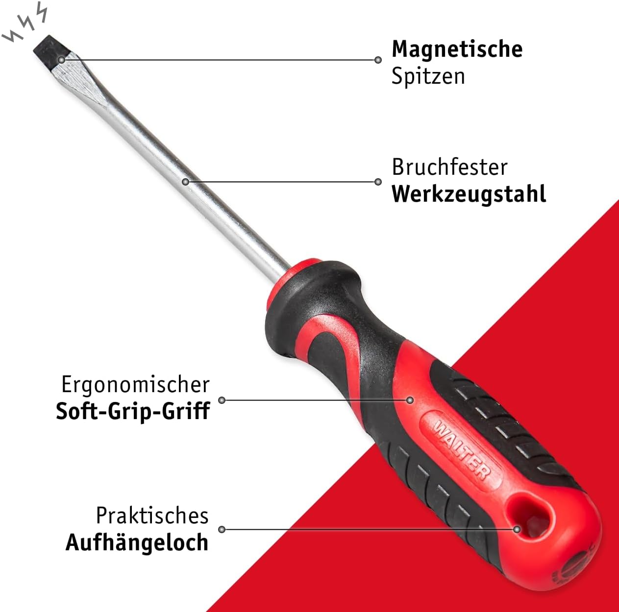 ⚡ Elektro & Technik – Walter XXL Schraubendreher- und Bit-Set, 100-teilig, inkl. Präzisions- und Winkelschraubendreher, Steckschlüsseleinsätze, Ratschenschraubendreher. – Bild 4