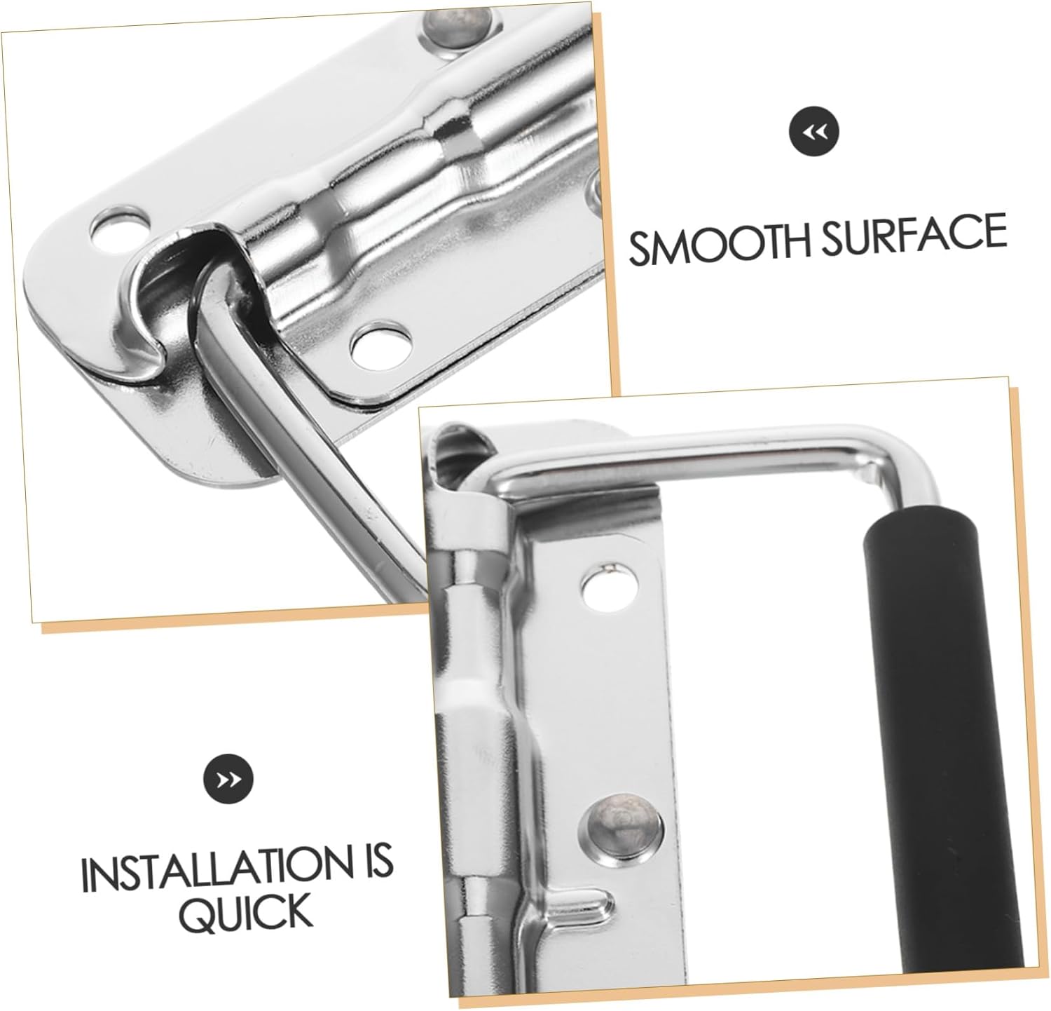 ⚒️ Bau & Montage – Angoily 2 STÜCK Teiliges Flight Case Griff aus Rostfreiem Edelstahl Robust und Langlebig Klappbar für Werkzeugkoffer Aluminium Holzkisten Einfache Montage Geeignet für Studio und – Bild 8