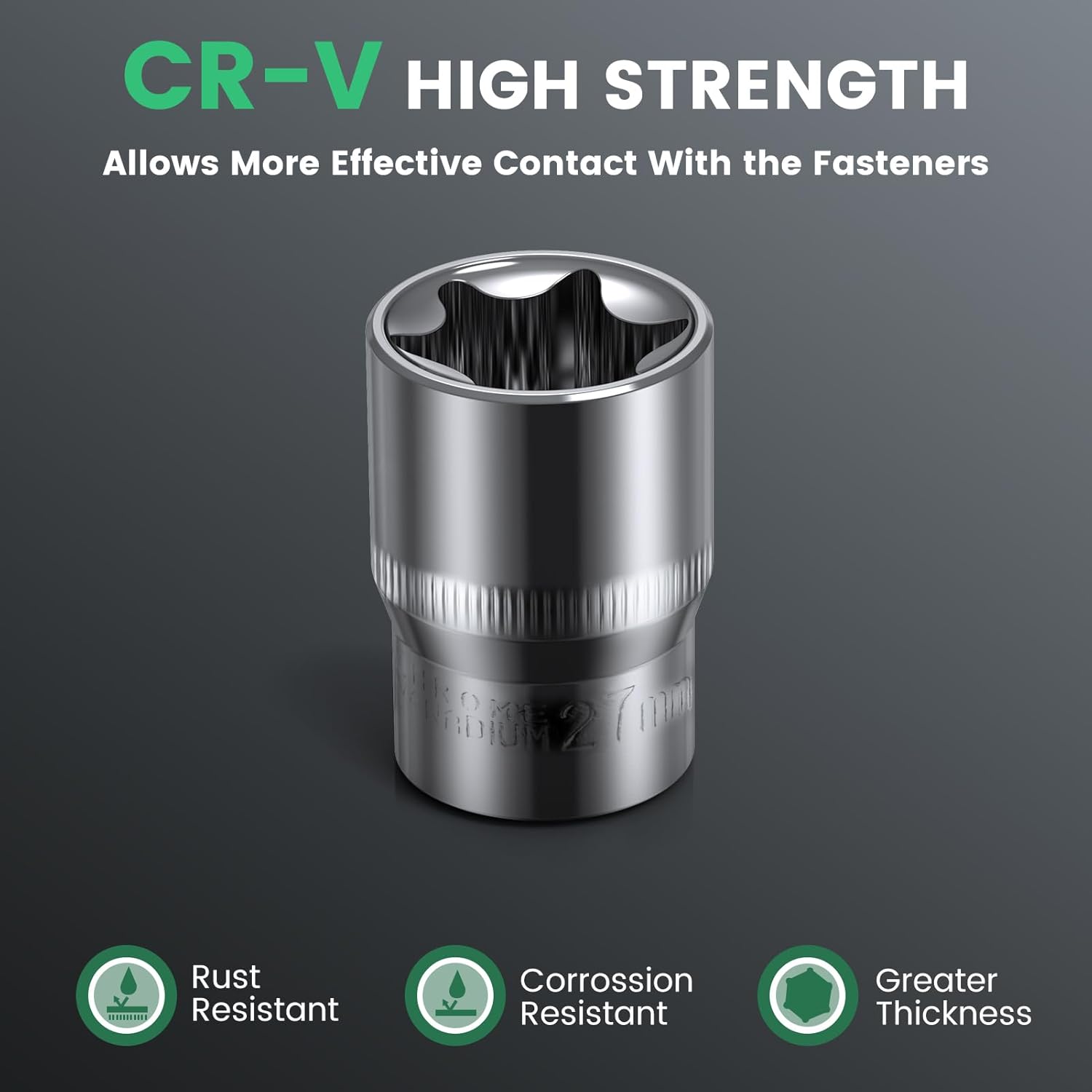 🚗 KFZ & Werkstatt – Ginour 202-piece socket spanner set, ratchet box with 1/4 inch, 3/8 inch, 1/2 inch reversible ratchet, socket wrench, bits, hex wrenches, extensions and adapters – Bild 5