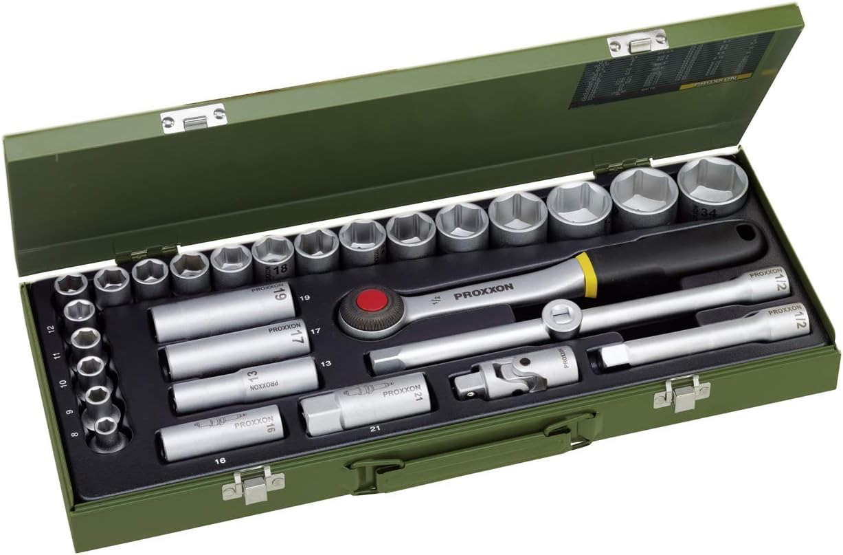 🚗 KFZ & Werkstatt – Proxxon 23000 Socket Spanner Set 1/2-Inch 29-Part Set