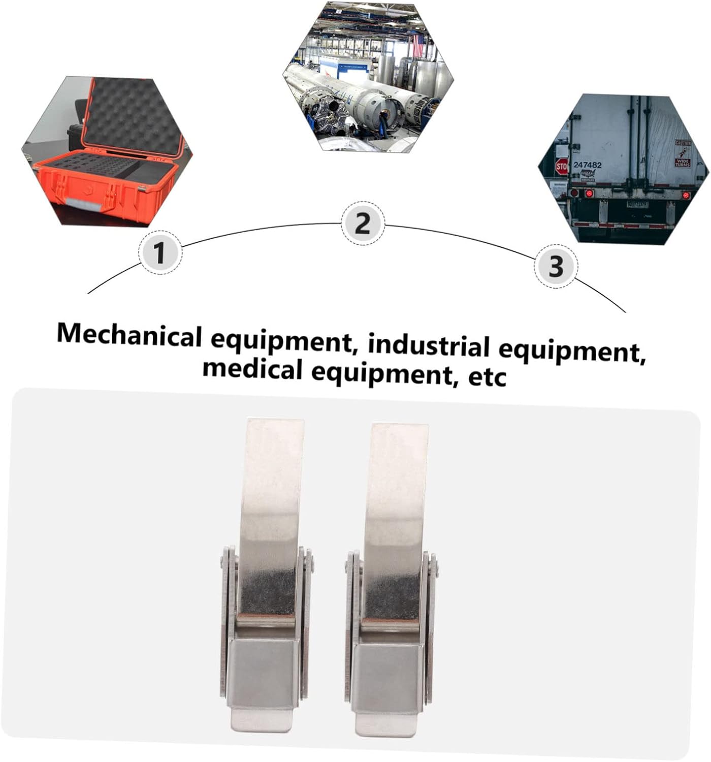 ⚒️ Bau & Montage – NUOBESTY 2 stück Teiliges Edelstahl Kofferschlösser Heavy-duty Boxverschlüsse Multifunktional Vielseitig Einsetzbar Einfache Montage Robust Für Werkzeugkoffer Und Ausrüstungsboxen – Bild 4