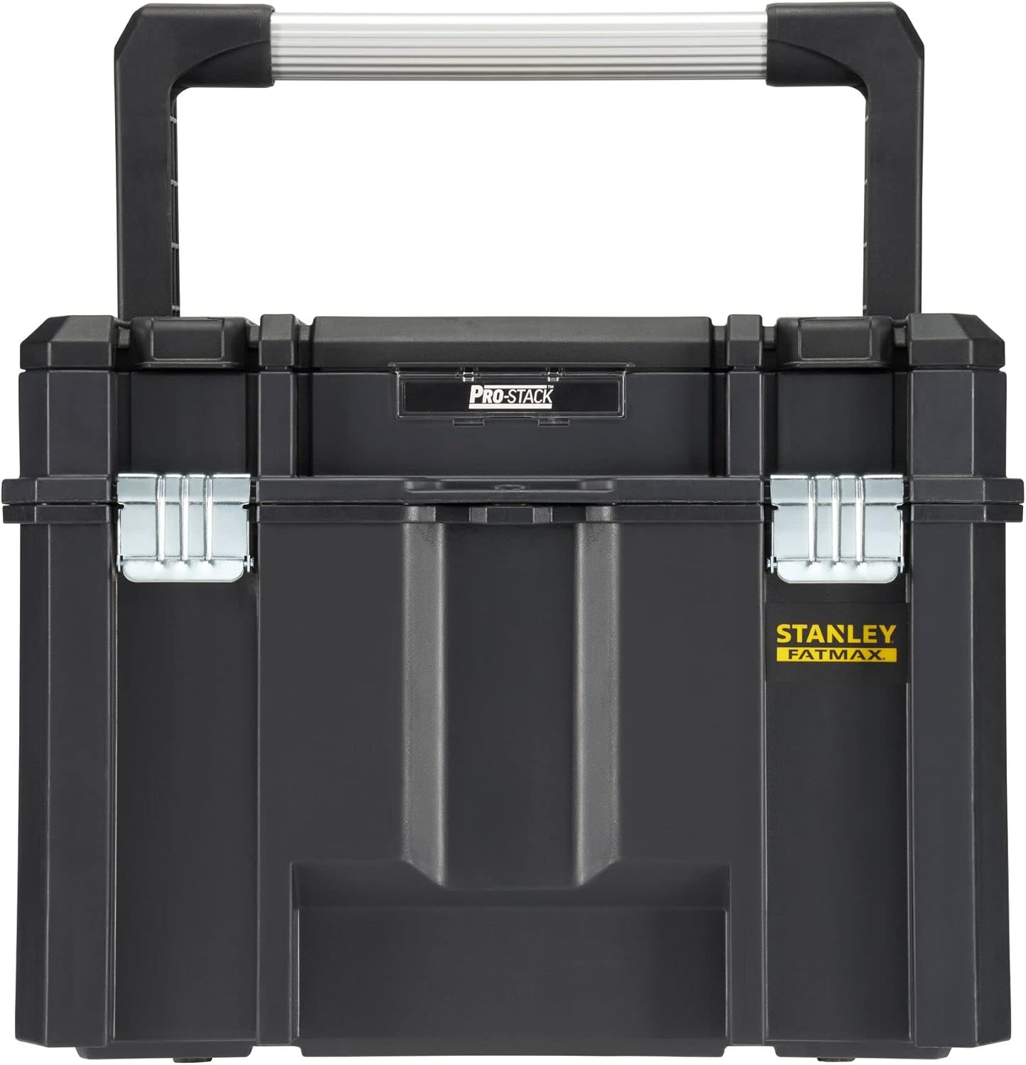⚒️ Bau & Montage – Stanley FMST1-75796 Werkzeugkoffer FatMax Pro-Stack (23 Liter, tiefes Design mit breitem Griff, rostfreie Metallverschlüsse, stapelbar über seitliches Verbindungssystem). – Bild 3