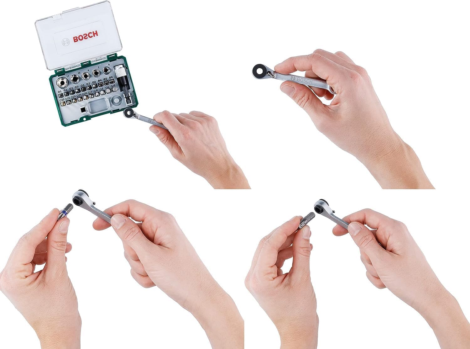 🚗 KFZ & Werkstatt – Bosch 27-Piece Screwdriver Bit and Ratchet Set (PH, PZ, Hex, T, S-Bit, Accessories Drill and Screwdriver) – Bild 4