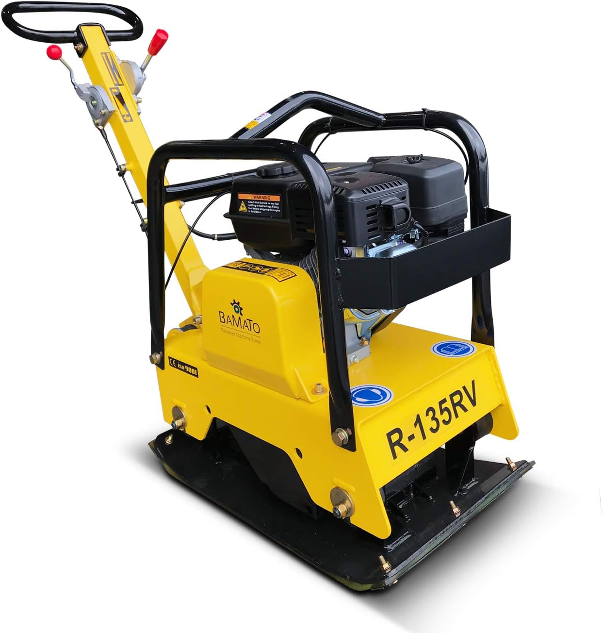 ⚡ Elektro & Technik – BAMATO R-135RV Vibrationsplatte mit Vor- und Rücklauf, inklusive XXL-Zubehörset, 25 kN Kompressionsdruck, inklusive Chassis, solide Stahlkonstruktion, Bodenverdichter-Vibrator – Bild 3