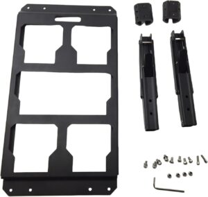 ⚒️ Bau & Montage – Klappbare Verlängerungshalterung aus Metall mit 40 kg Tragkraft für Packout-Werkzeugkasten, klappbarer Reparaturständer, Arbeitsplattform, robust und stabil für Reparatur, Montage, Wartung