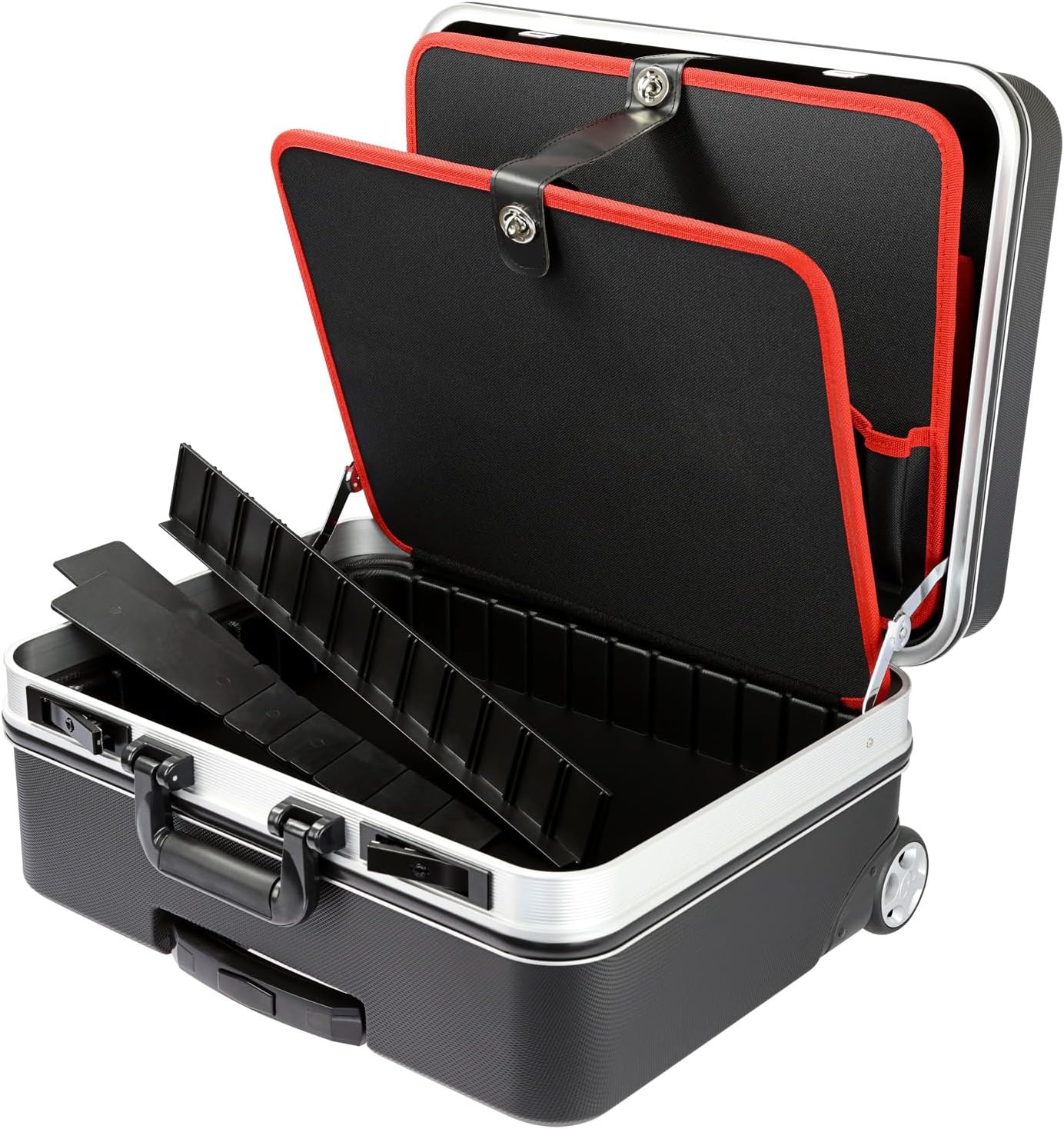 ⚡ Elektro & Technik – HMF 15602-02 Werkzeugwagen, leerer ABS-Kunststoff-Werkzeugkasten mit Rollen, 47 x 40 x 24,5 cm – Bild 3