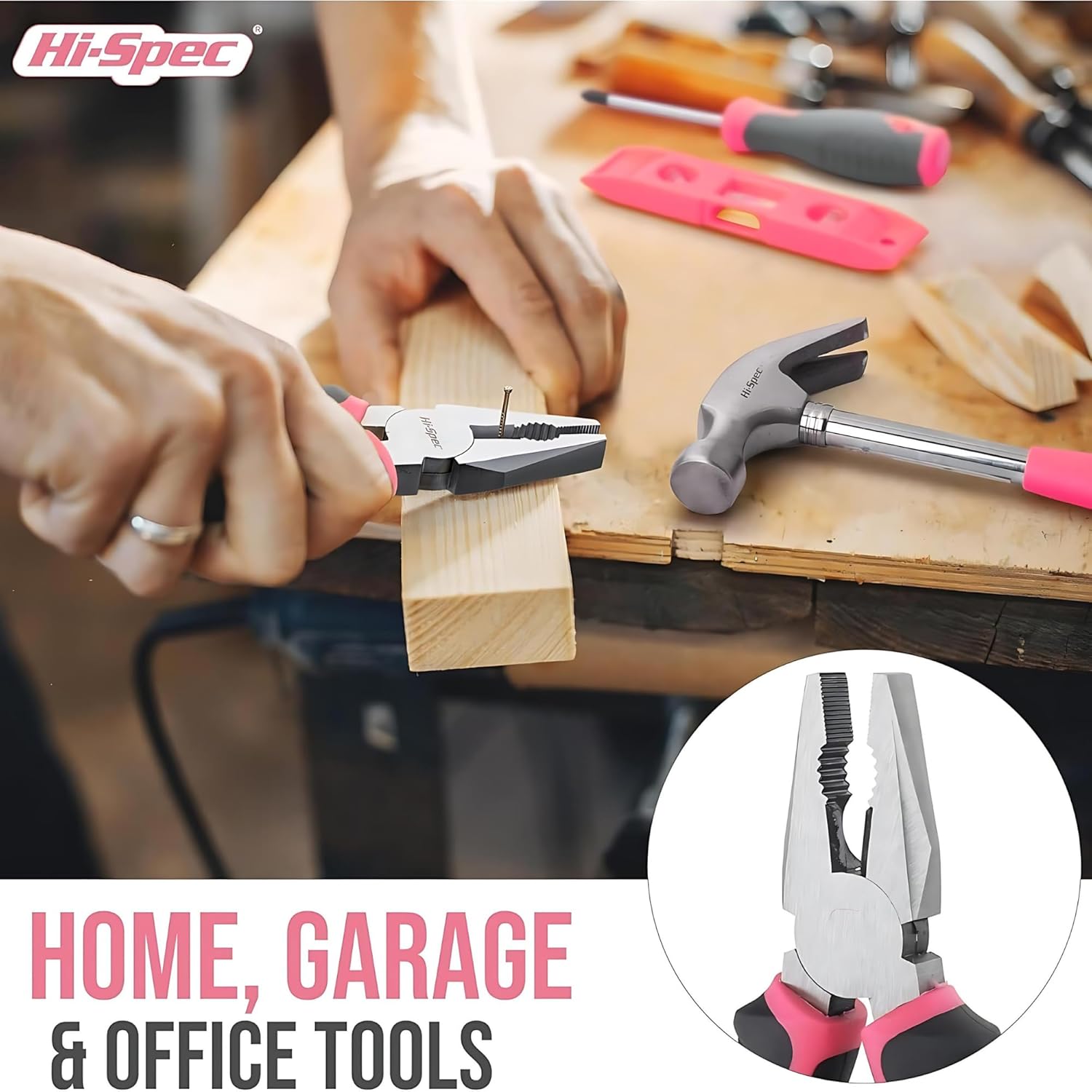🔥 Angebote & Aktionen – Hi-Spec 39-piece home DIY tool set. Tools and 2-in-1 Screwdriver Bit Handle for Repairs Includes lobster clasp fob and mini bottle opener – Bild 3