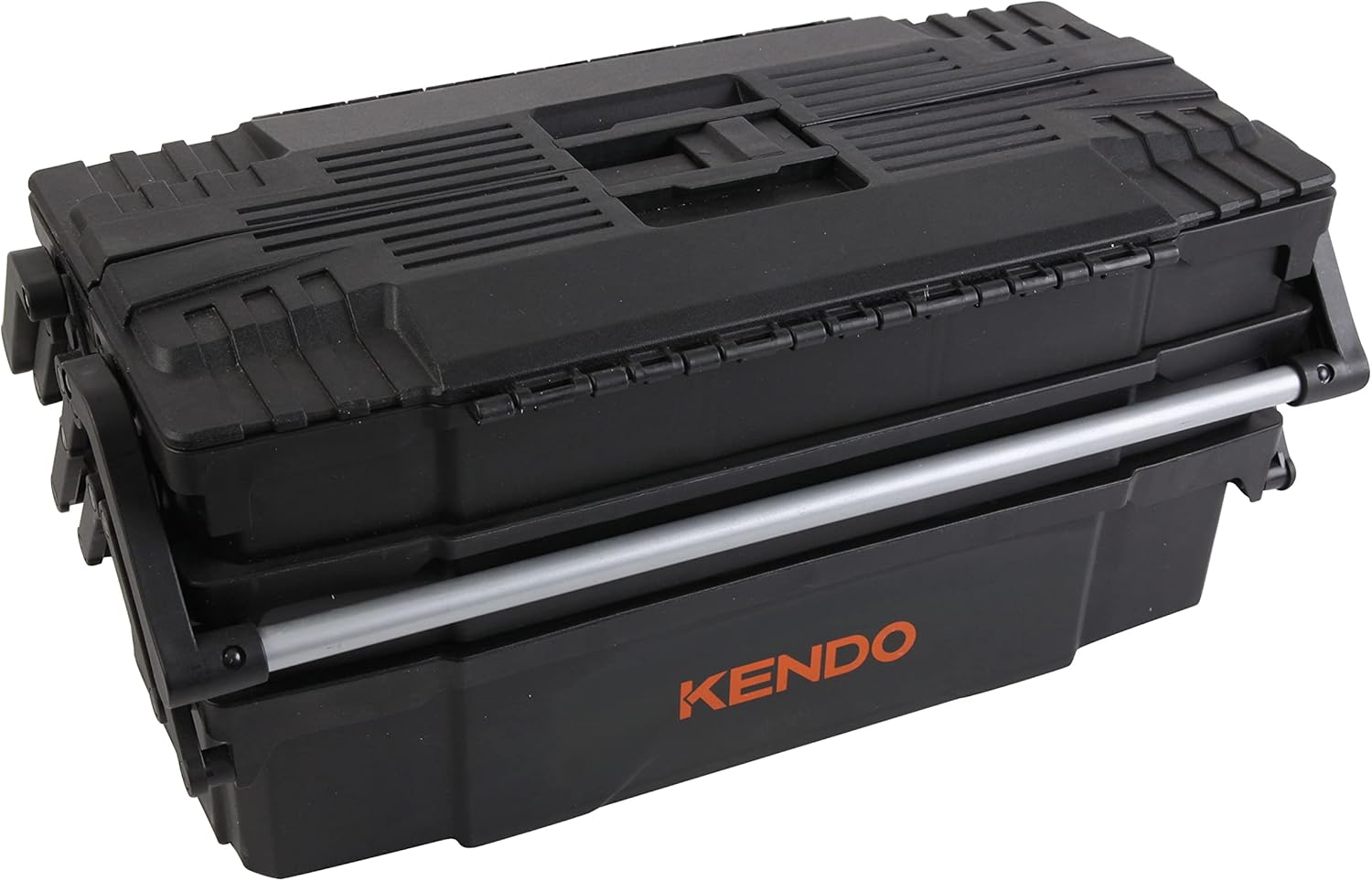 ⚒️ Bau & Montage – KENDO Empty Plastic Tool Box - Lightweight and Extremely Robust - 46.5 x 23 x 21 cm - 4 Hinged Compartments with Flexible Dividers - Assembly Tool Box - Tool Storage for DIY Enthusiasts – Bild 8