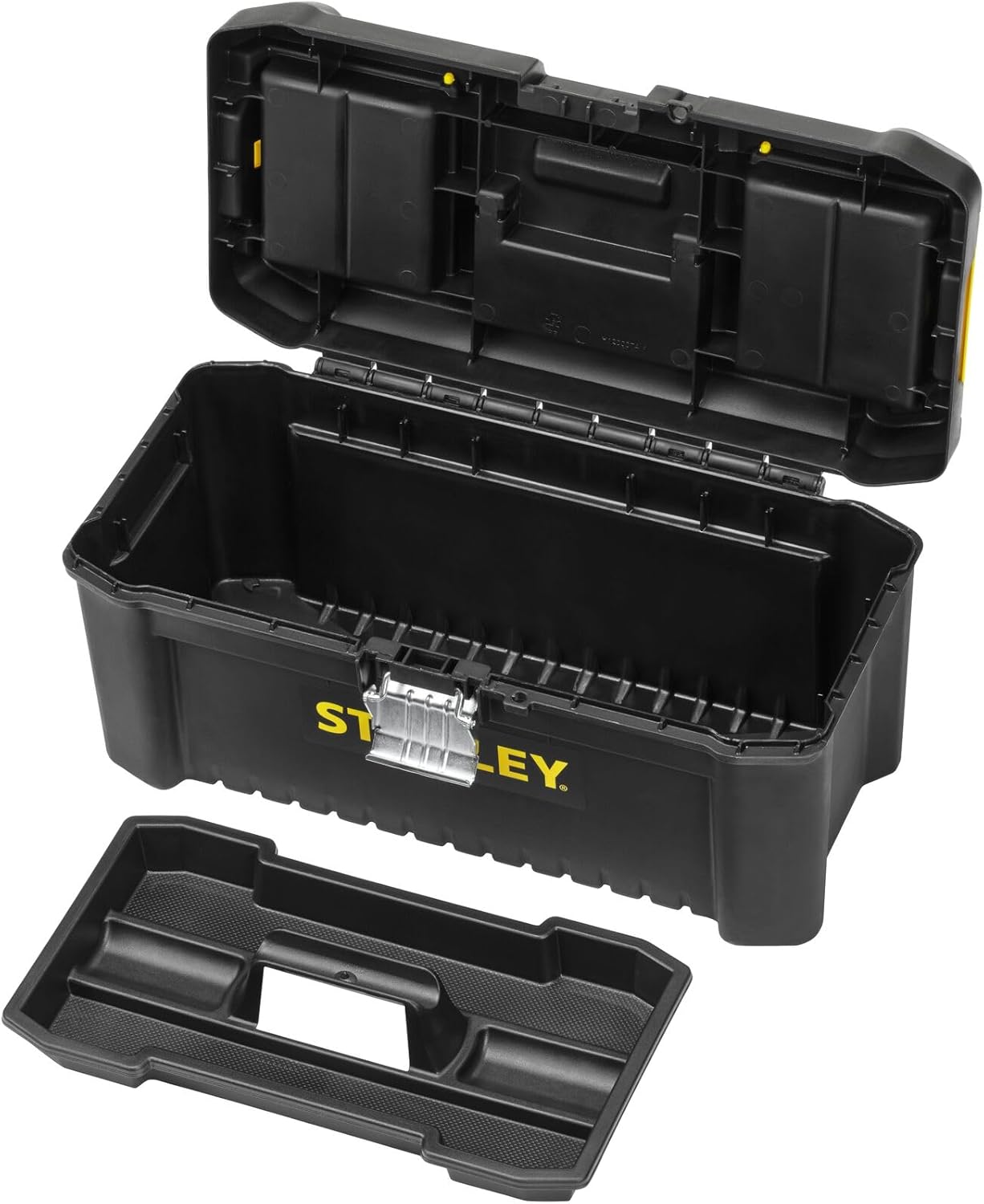 ⚒️ Bau & Montage – Stanley STST1-75518 Essential 16 Zoll Werkzeugkasten mit Metallverschlüssen, Schwarz/Gelb, Zoll – Bild 20