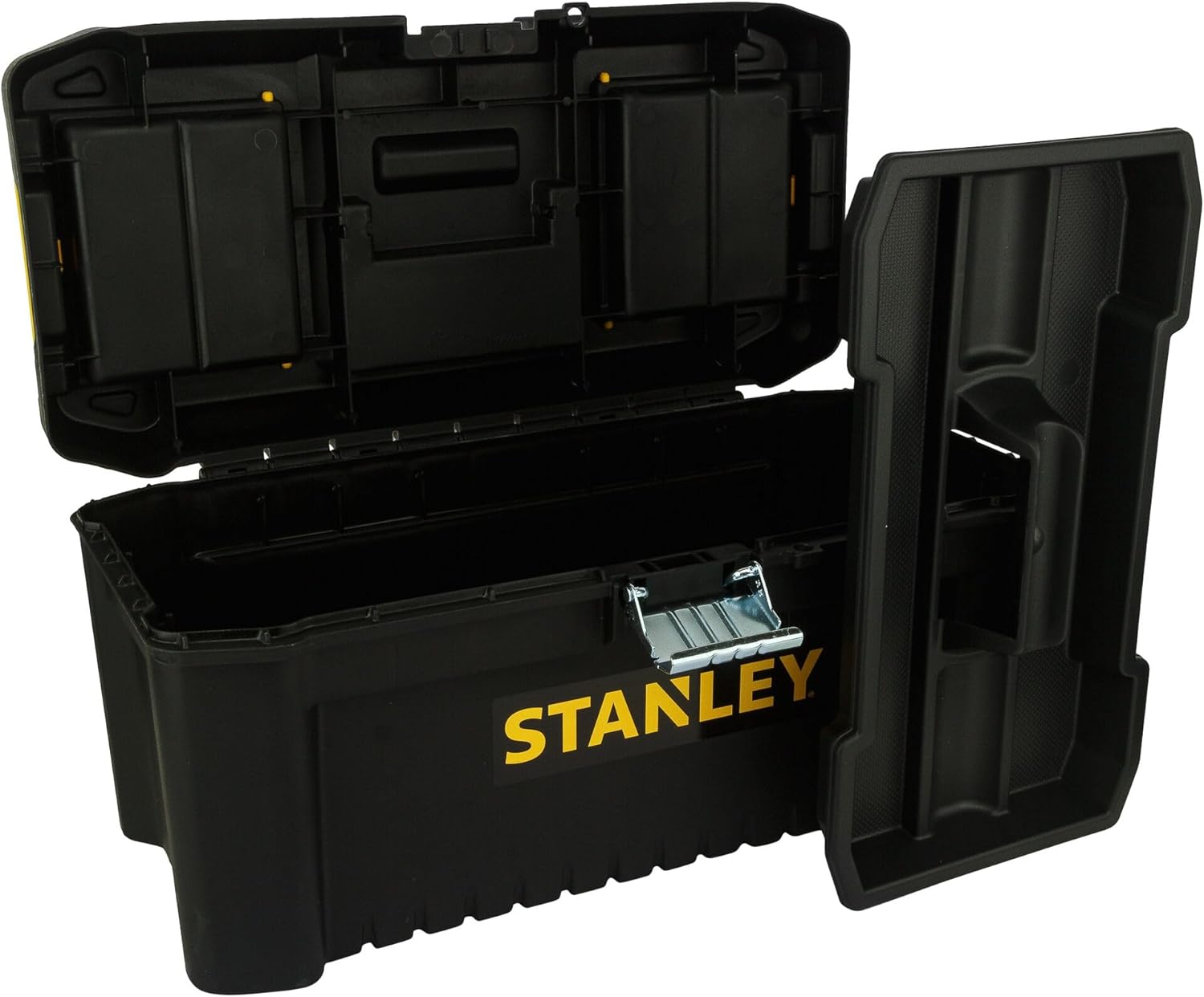 ⚒️ Bau & Montage – Stanley STST1-75518 Essential 16 Zoll Werkzeugkasten mit Metallverschlüssen, Schwarz/Gelb, Zoll – Bild 18