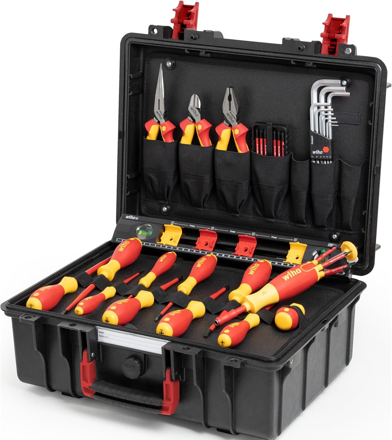 ⚡ Elektro & Technik – Wiha VDE (45257) Lehrlingskoffer Elektroinstallation 38-teilig I Profi-Werkzeugkoffer Elektriker ausgestattet mit Grundausstattung I Werkzeugaufbewahrung befüllt I Aufbewahrung