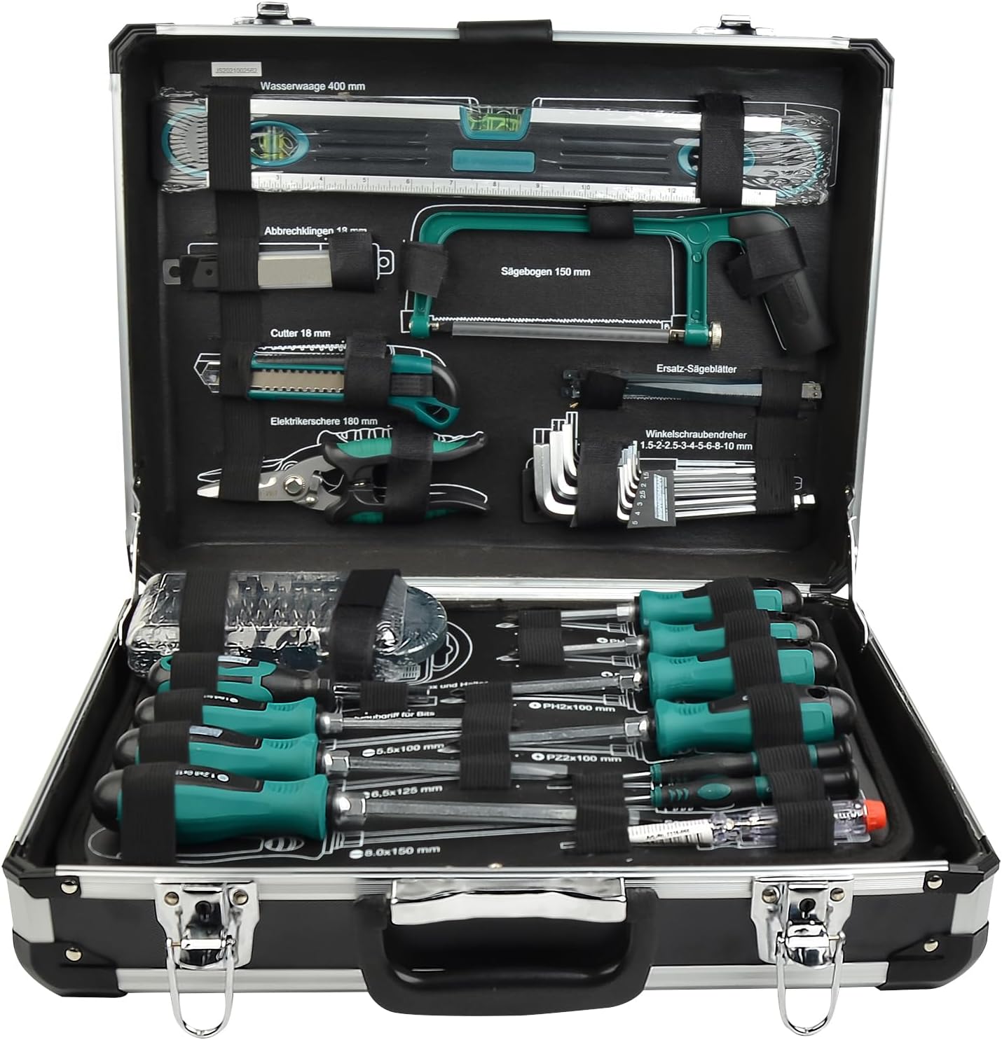 ⚒️ Bau & Montage – Brüder Mannesmann Tools 160-teiliger Werkzeugkoffer, Menge: 1 M29078 – Bild 4