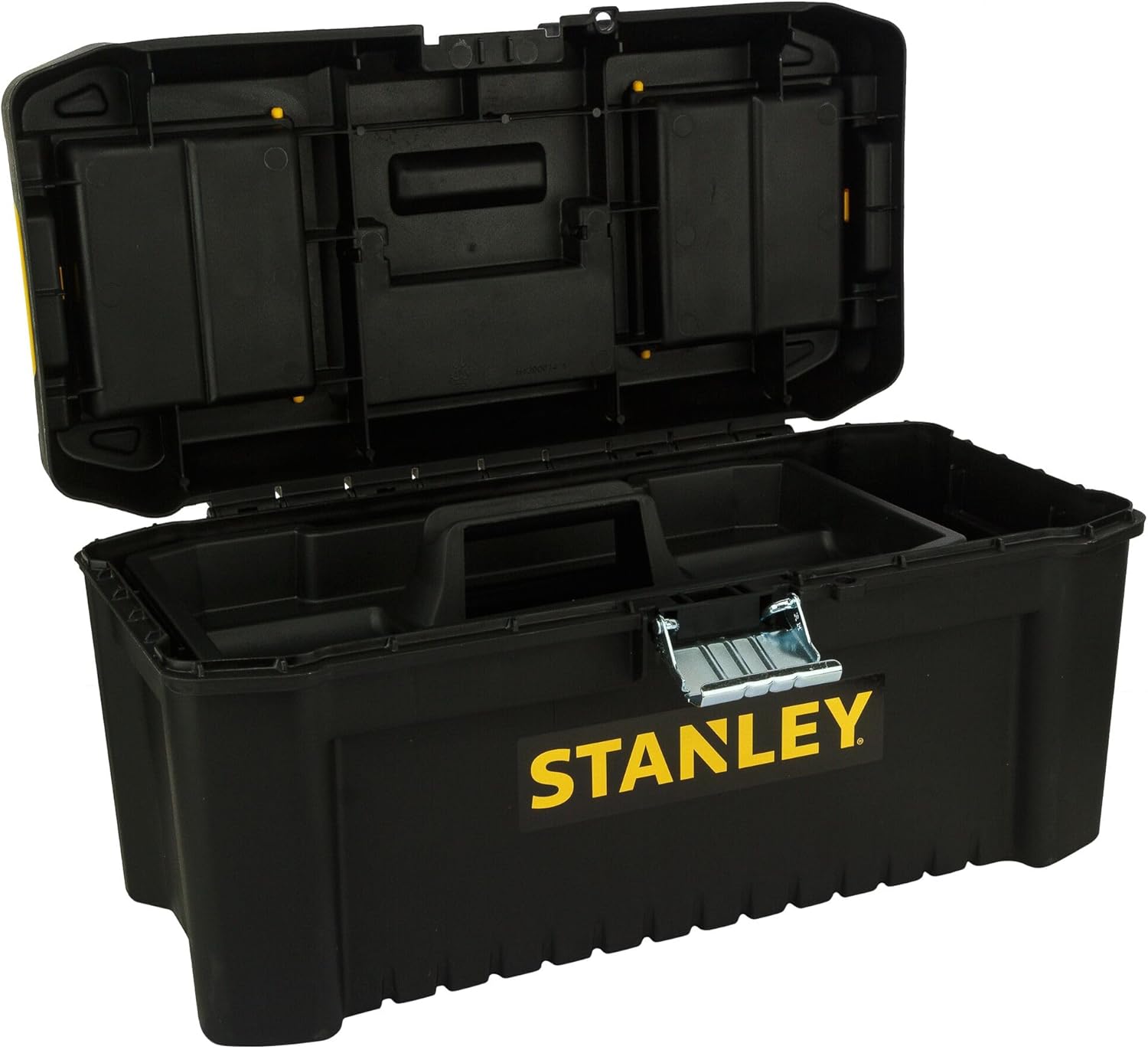 ⚒️ Bau & Montage – Stanley STST1-75518 Essential 16 Zoll Werkzeugkasten mit Metallverschlüssen, Schwarz/Gelb, Zoll – Bild 21