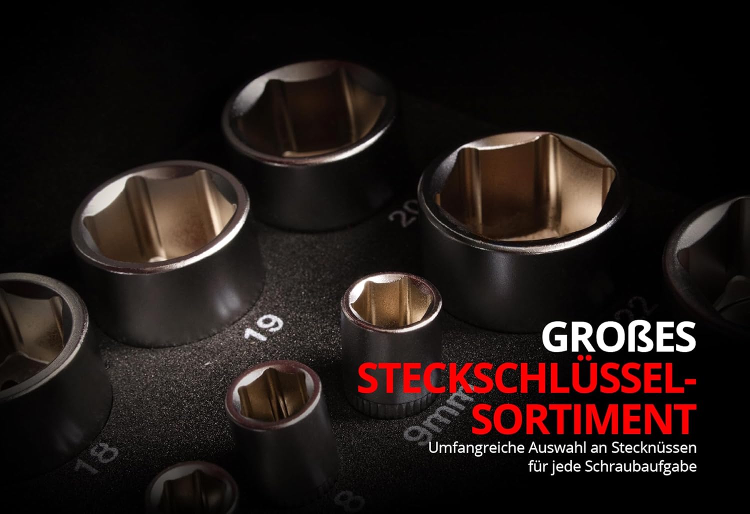 ⚒️ Bau & Montage – Mephisto Tool Box – Werkzeugkoffer – Premium XL Werkzeugset mit Chrom-Vanadium-Werkzeug-Adapter für Bitaufsatz – Bild 5