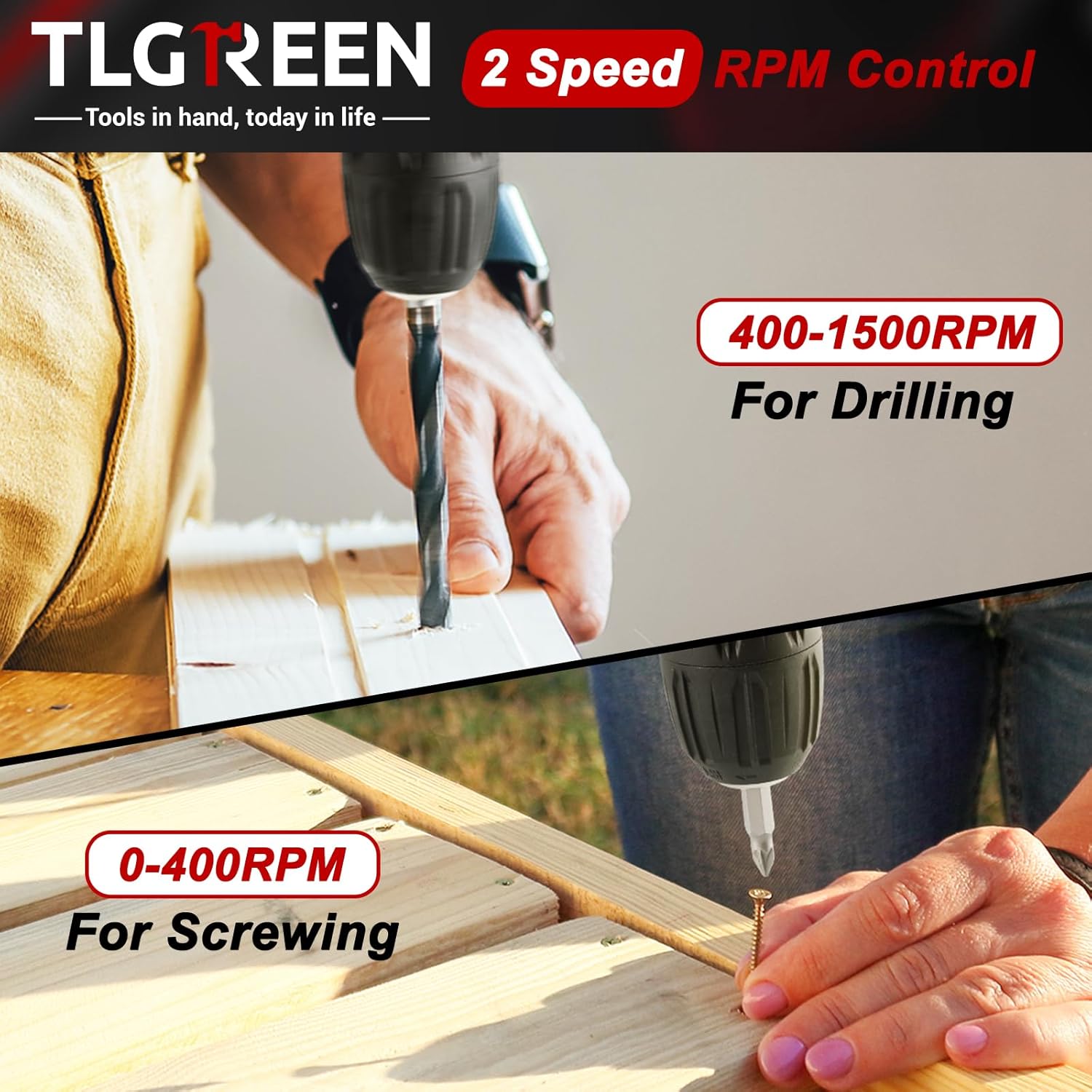 🔥 Angebote & Aktionen – TLGREEN Tool Box Cordless Screwdriver Set Filled 138 Pieces with 12 V Battery Drill Tool Set for Repairs and Maintenance, Tool Box Power Tool Household, DIY Repairs and Maintenance – Bild 6