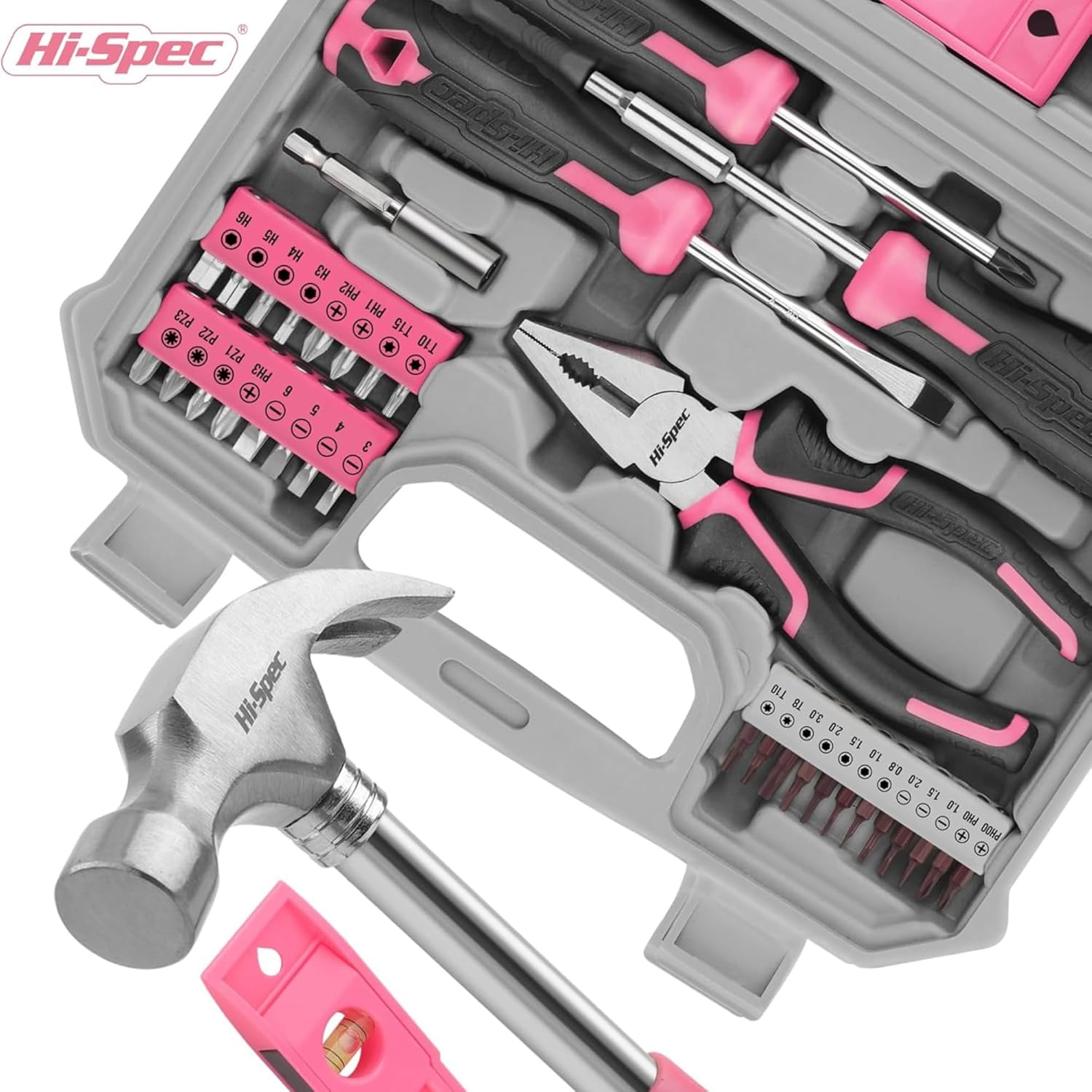 🔥 Angebote & Aktionen – Hi-Spec 39-piece home DIY tool set. Tools and 2-in-1 Screwdriver Bit Handle for Repairs Includes lobster clasp fob and mini bottle opener – Bild 5
