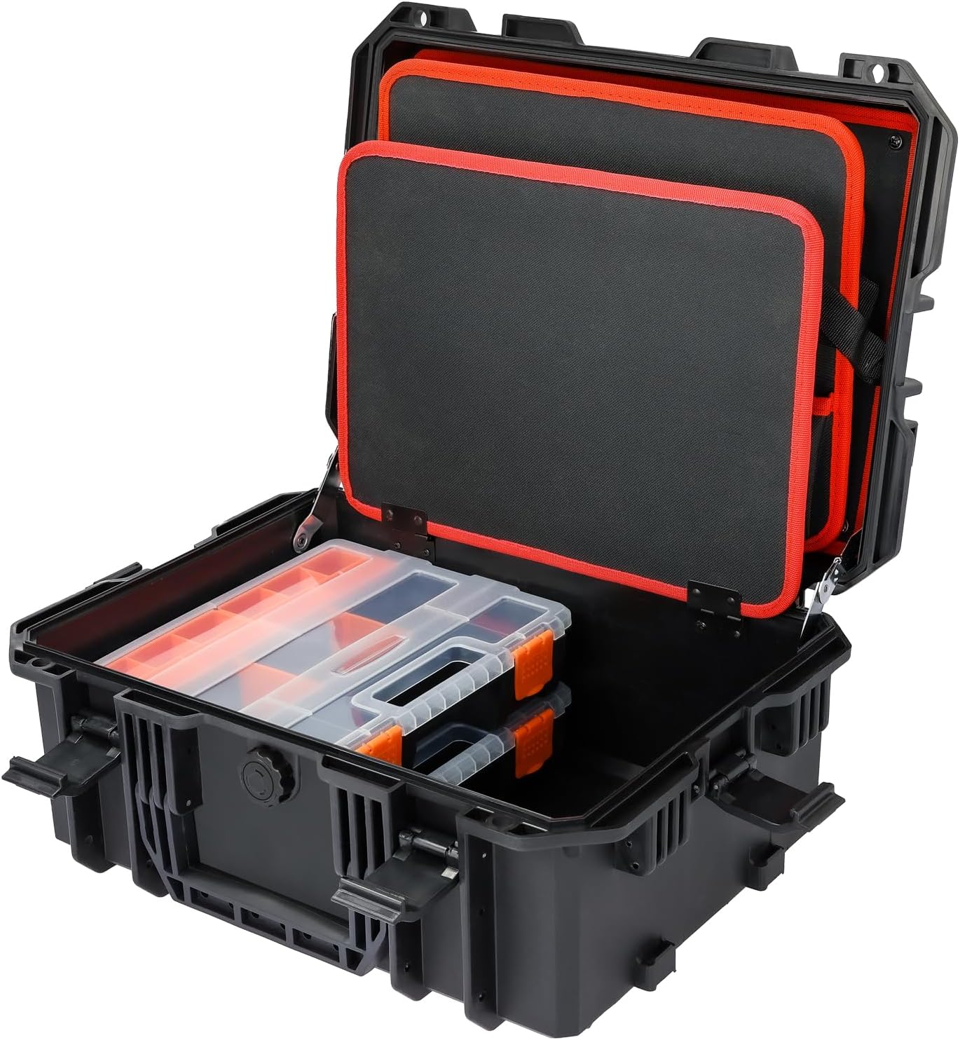 ⚡ Elektro & Technik – HMF 15603-02 Outdoor-Werkzeugkasten, leerer Werkzeugkasten, groß, 46,5 x 36 x 20,5 cm – Bild 4