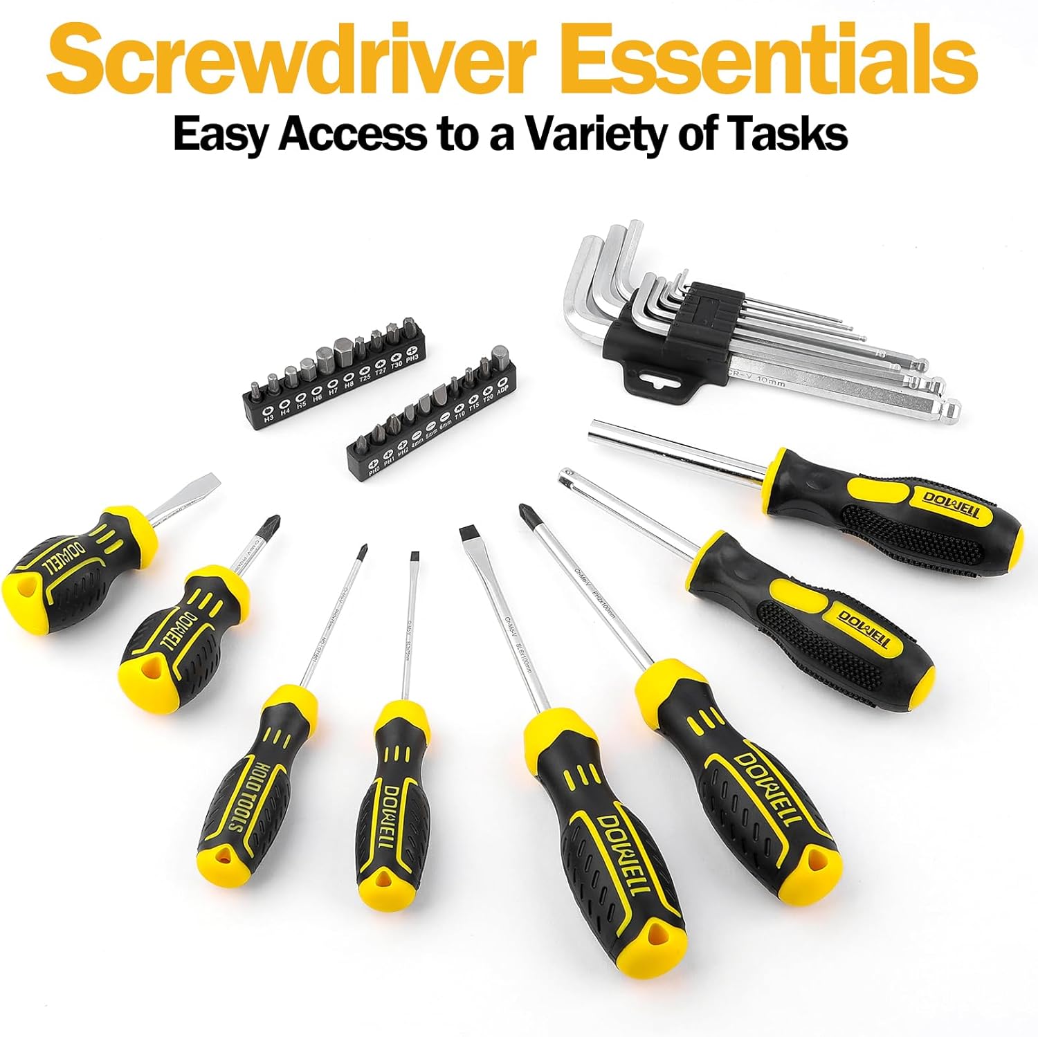🚗 KFZ & Werkstatt – DOWELL 85 Piece Tool Kit for Car Mechanics, Complete for Car, Motorcycle, Engine and Garage Repairs with Sockets, Ratchet Wrenches, Pliers and More – Bild 5