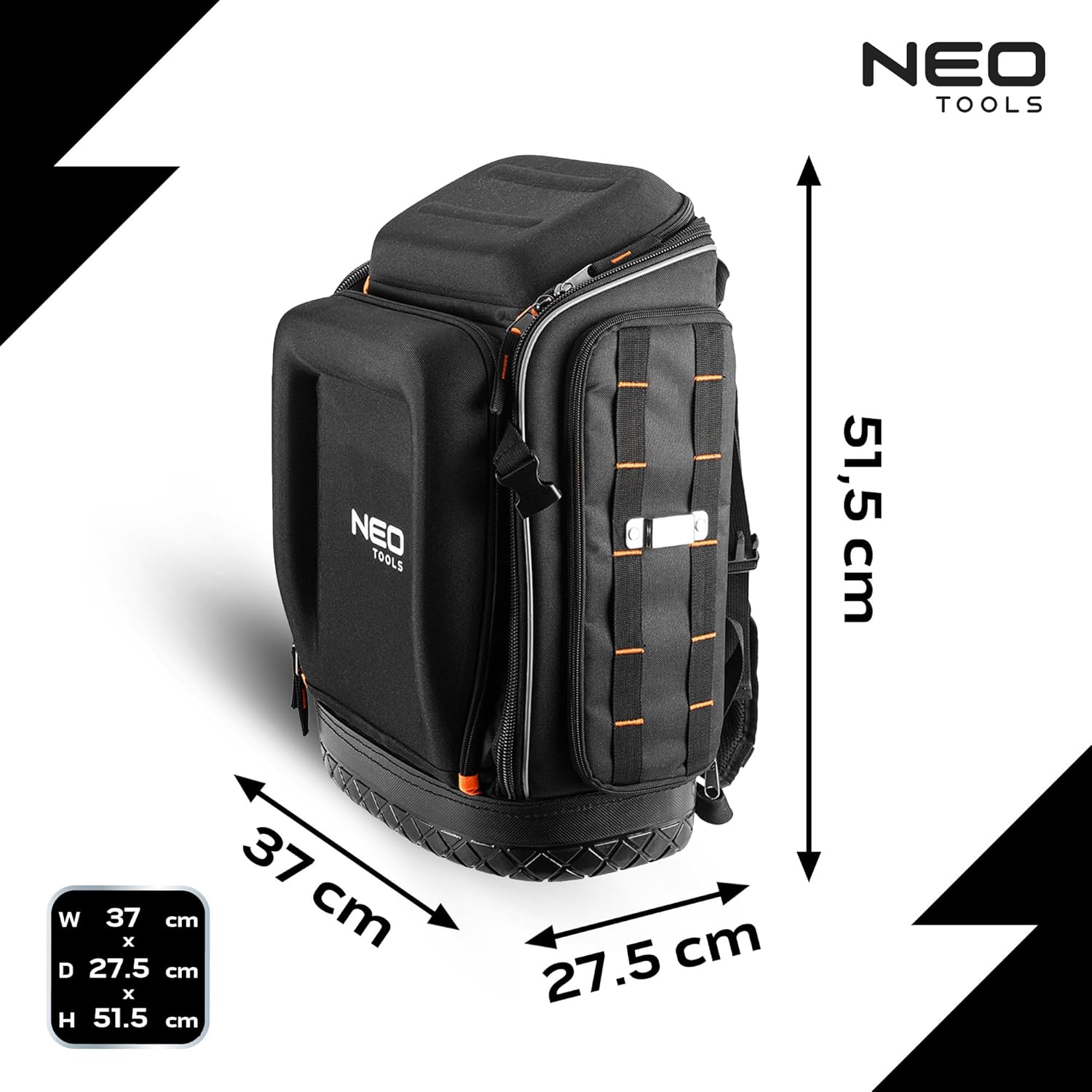 ⚡ Elektro & Technik – NEO TOOLS Electrician Tool Backpack 31 Pieces - with Tools for an Electrician | 26 Pockets, Mobile and Durable Electrician Tool Set - Electric Tool Set in a Backpack – Bild 2