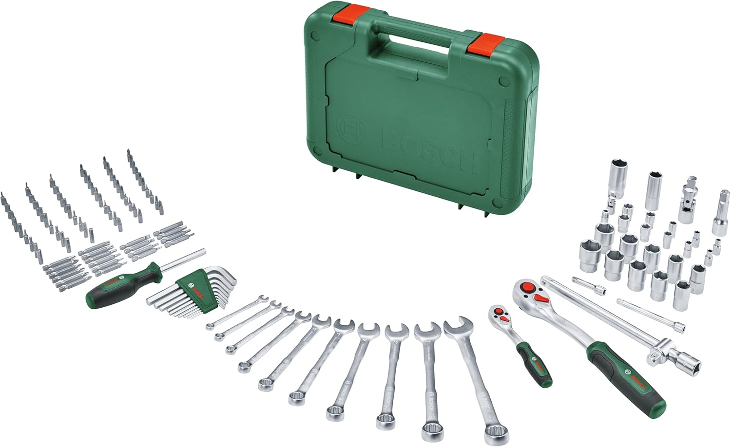 🔥 Angebote & Aktionen – Bosch Advanced Handwerkzeug-Set 132-teilig (für Schraub- und Befestigungsaufgaben; Hochwertige Materialien; Ergonomisches Design; lange Lebensdauer)