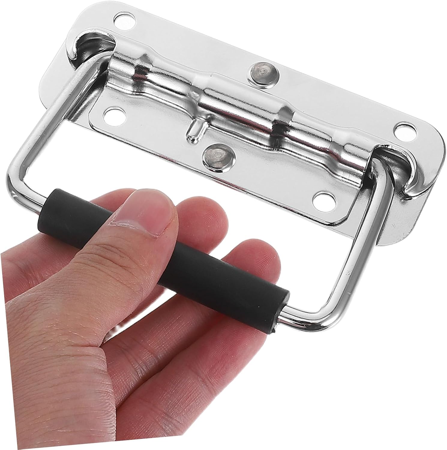⚒️ Bau & Montage – Angoily 2 STÜCK Teiliges Flight Case Griff aus Rostfreiem Edelstahl Robust und Langlebig Klappbar für Werkzeugkoffer Aluminium Holzkisten Einfache Montage Geeignet für Studio und – Bild 4