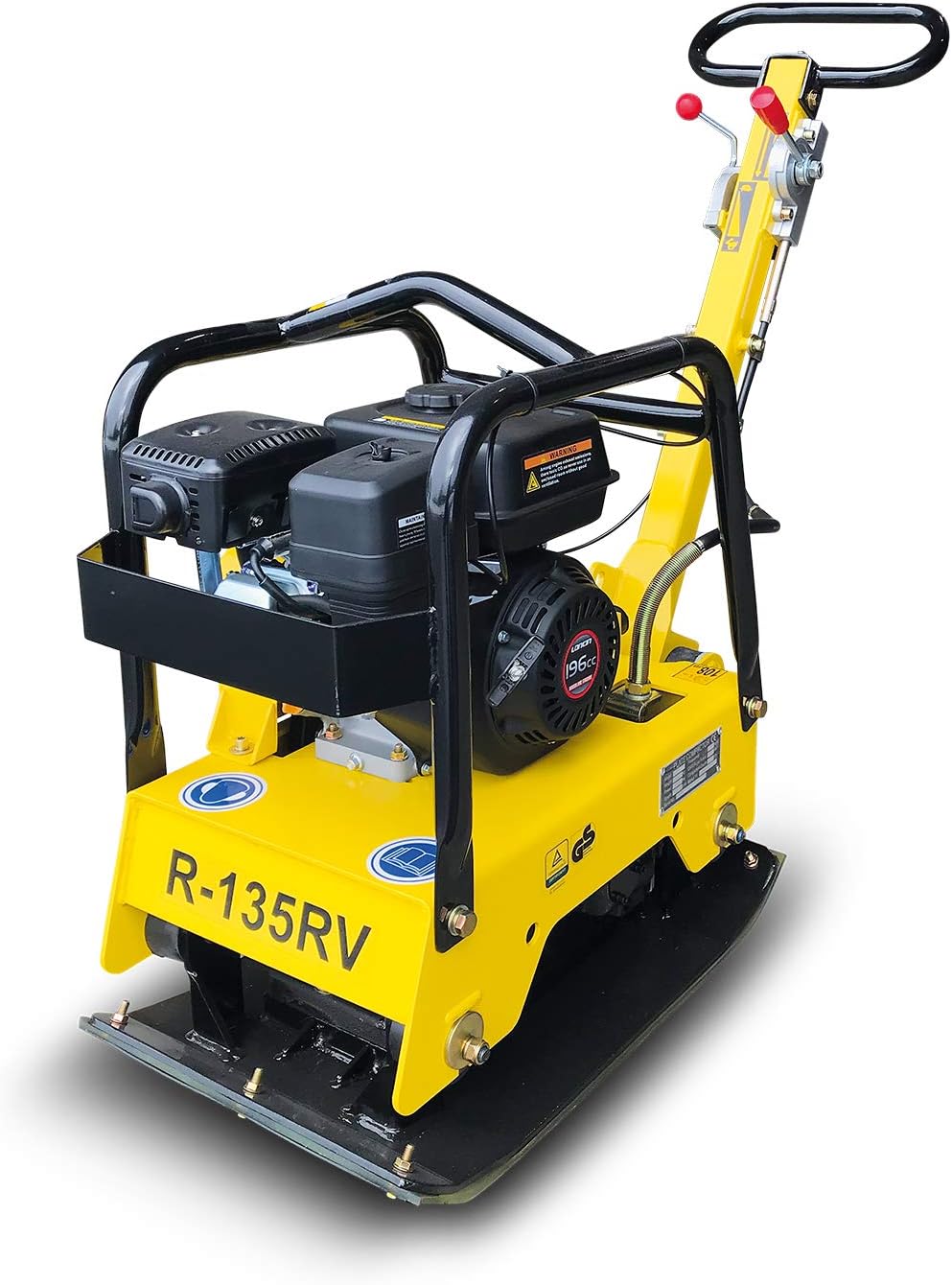 ⚡ Elektro & Technik – BAMATO R-135RV Vibrationsplatte mit Vor- und Rücklauf, inklusive XXL-Zubehörset, 25 kN Kompressionsdruck, inklusive Chassis, solide Stahlkonstruktion, Bodenverdichter-Vibrator – Bild 4