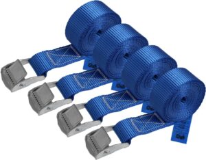 🚗 KFZ & Werkstatt – Lashing Strap Lashing, Strap Fastening, Strap Clamp, Fastening Straps in Various Lengths and Quantities, Maximum Load 250 kg, DIN EN 12195-2
