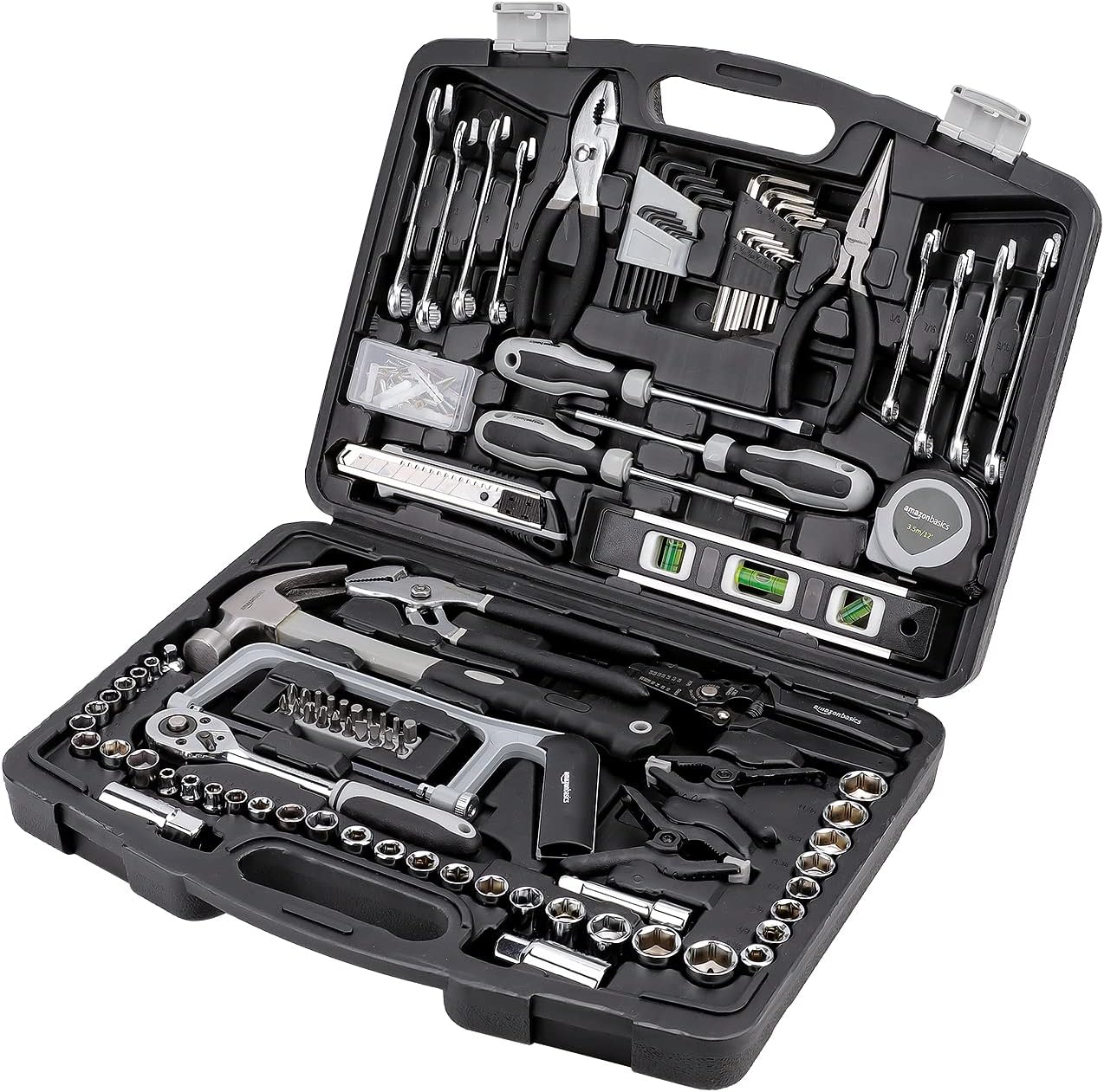 ⚒️ Bau & Montage – Amazon Basics Allgemeines Haushaltshandwerkzeug-Set, 173-teilig