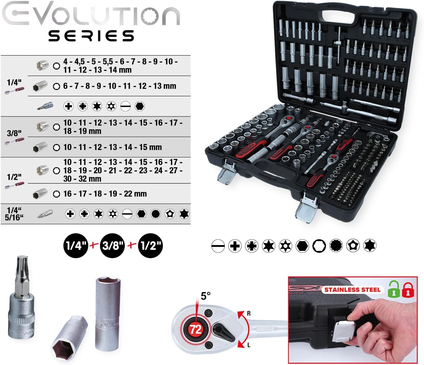 🚗 KFZ & Werkstatt – Socket set – Bild 4