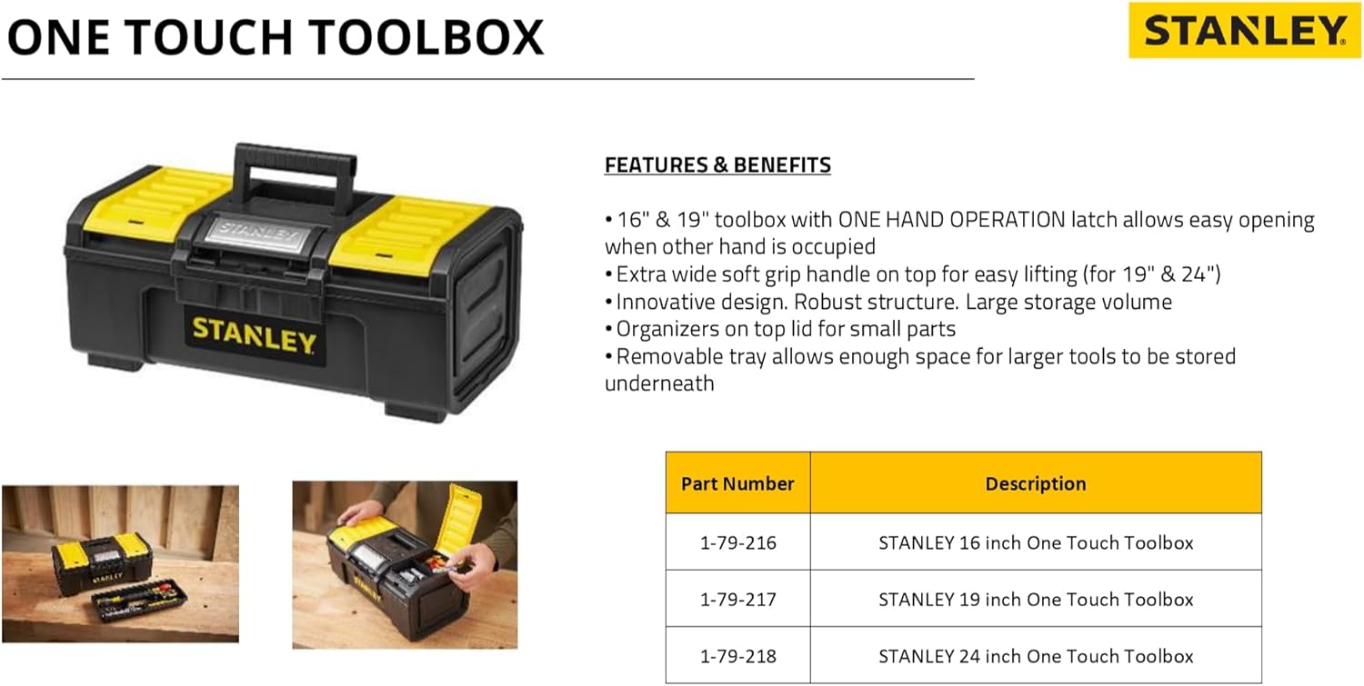 🔥 Angebote & Aktionen – Stanley 179218 60cm/ 24-inch One Touch Toolbox – Bild 4