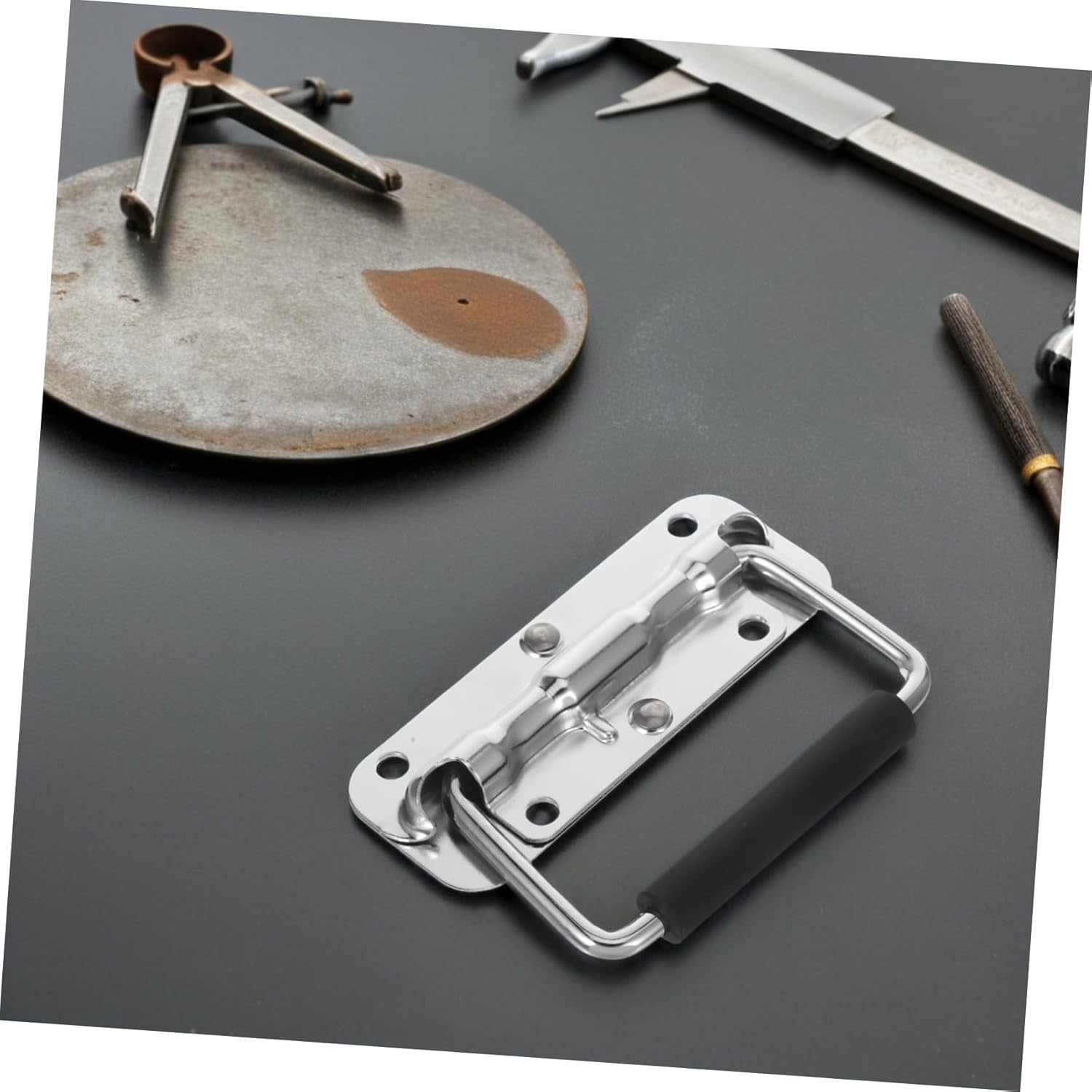 ⚒️ Bau & Montage – Angoily 2 STÜCK Teiliges Flight Case Griff aus Rostfreiem Edelstahl Robust und Langlebig Klappbar für Werkzeugkoffer Aluminium Holzkisten Einfache Montage Geeignet für Studio und – Bild 6