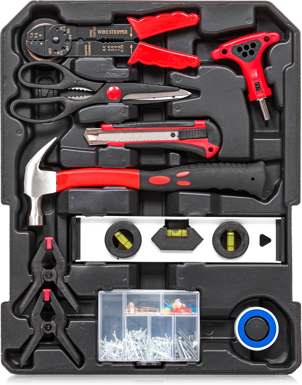 🔥 Angebote & Aktionen – Kanwod KTOTC-1054 Tool Box Filled 1000 Pieces | Tool Trolley Set for DIY and Craft Masters | for Workshop and Household | Includes Wrench, Hammer and Other – Bild 5