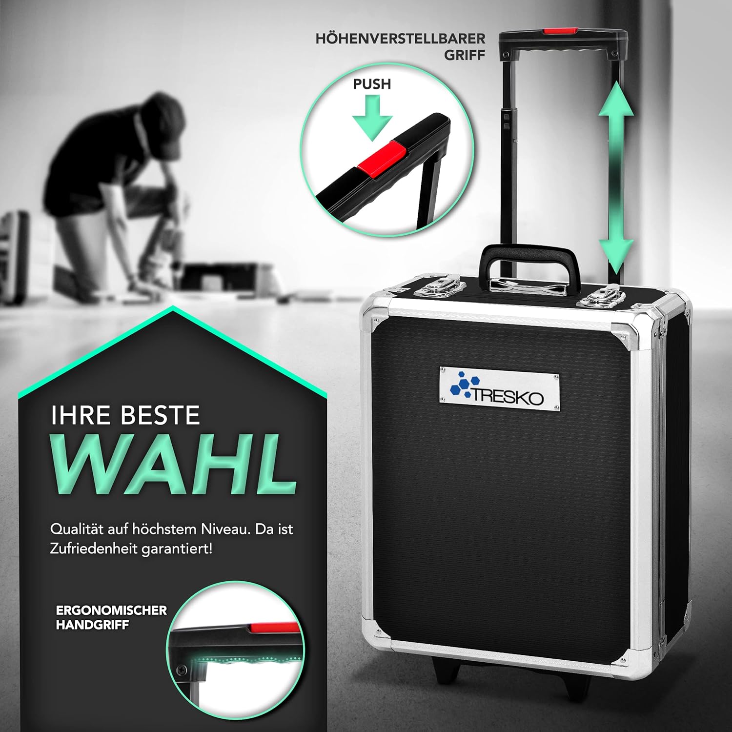 🔥 Angebote & Aktionen – Tresko tool box, 859 pieces tool box, tool bag, tool set, tool trolley, chrome vanadium steel – Bild 7