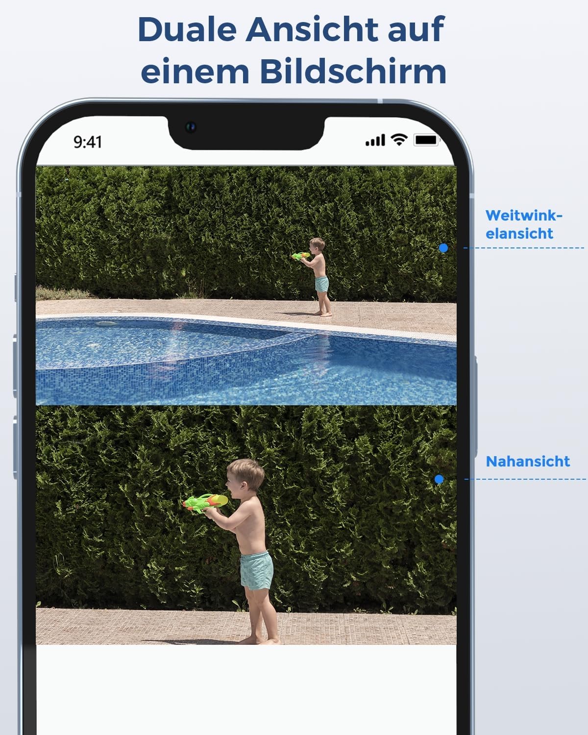 ⚡ Elektro & Technik – Reolink 4K 8MP PTZ PoE-Überwachungskamera für den Außenbereich mit Doppelobjektiv, 6-fachem Hybridzoom, 355°/90°-Schwenkung, Autoverfolgung, Farbnachtsicht, Personen-/Fahrzeug-/Tiererkennung, 2-Wege-Audio, TrackMix PoE – Bild 3