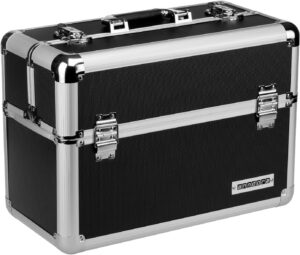 ⚡ Elektro & Technik – Werkzeugkasten, Tackle-Box, Präsentationskoffer + Riemen, Schlüssel, Farbe wählbar, Schwarz