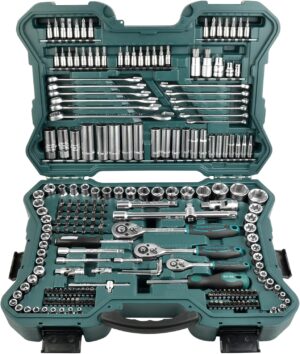 🚗 KFZ & Werkstatt – Brüder Mannesmann M98430 Socket Spanner Set 0.6 cm + 0.95 cm + 1.27 cm, Drive 215-Pieces